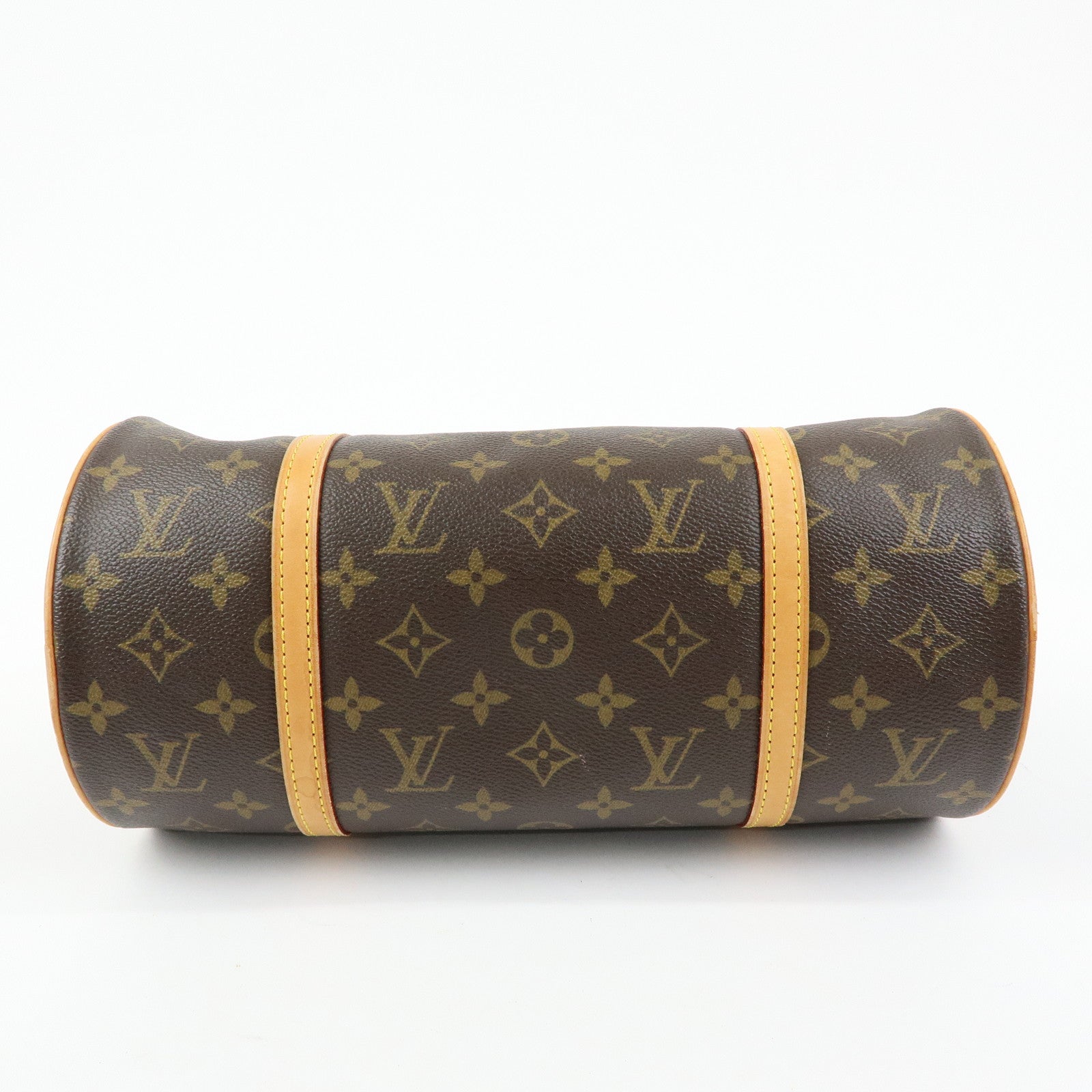 Louis Vuitton Monogram Papillon 30 Hand Bag Brown M51385