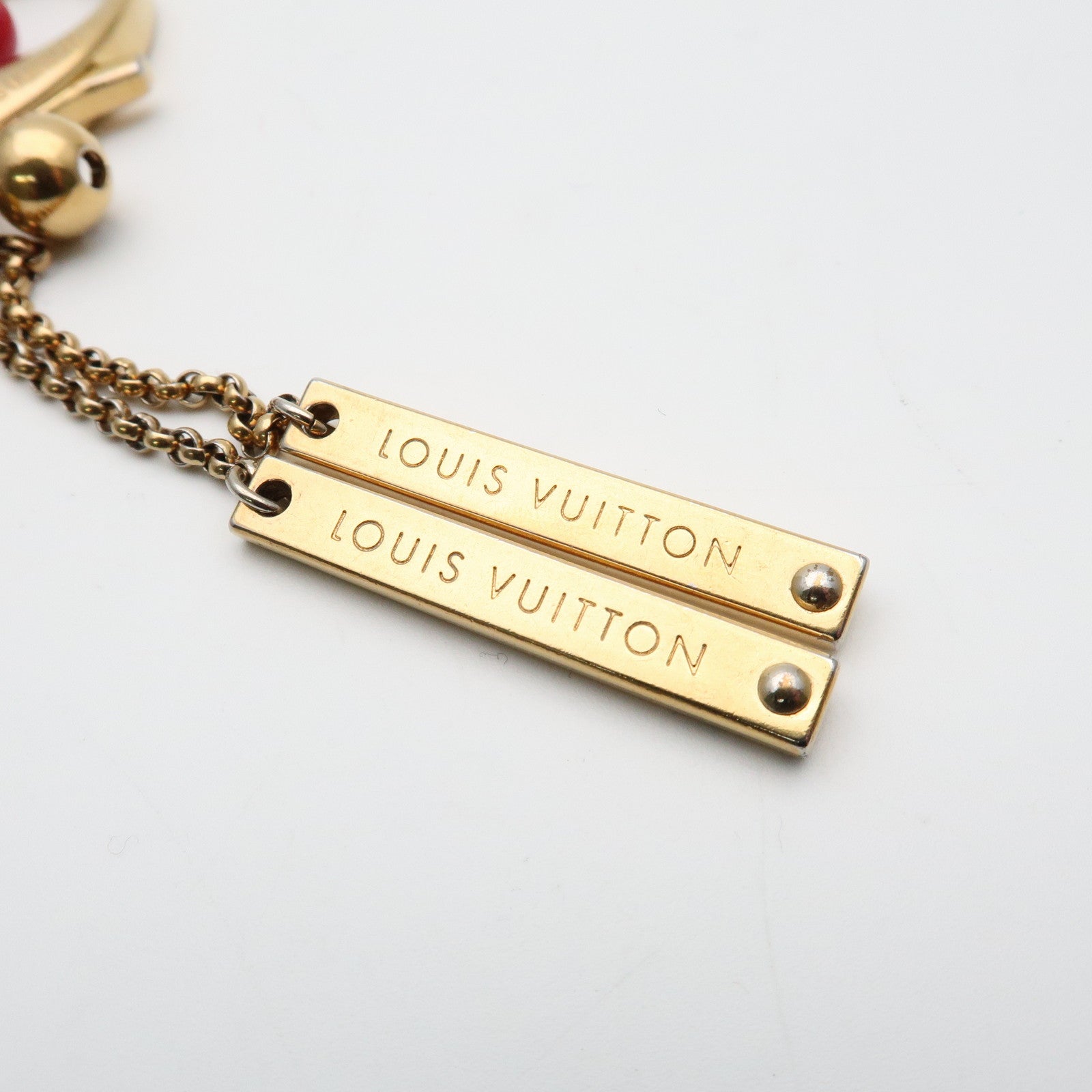 Louis Vuitton Porte Cles Grelots Bag Charm Gold Multicolor M62227