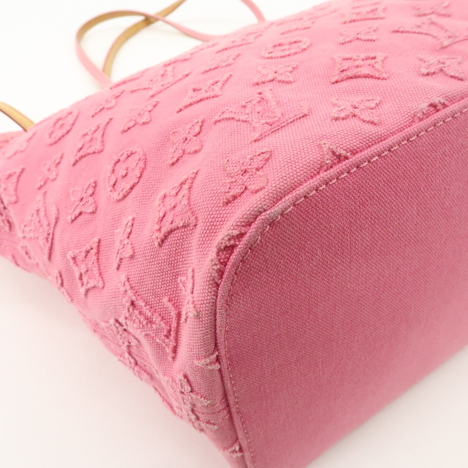 Louis Vuitton Monogram Stone Neverfull MM Tote Bag Shoulder Bag Rose M40834