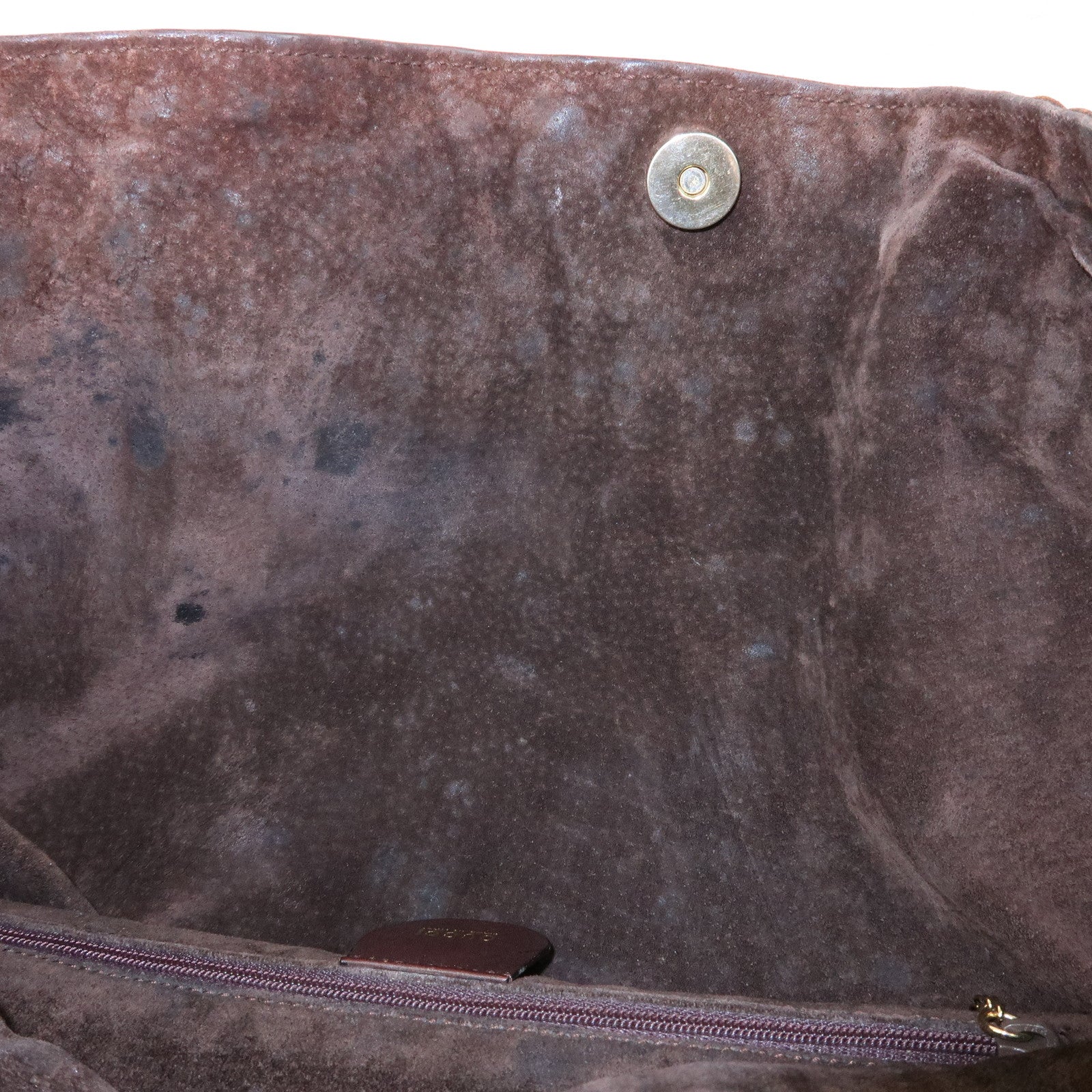 GUCCI Bamboo Leather 2Way Bag Hand Bag Shoulder Bag Brown 001.2404