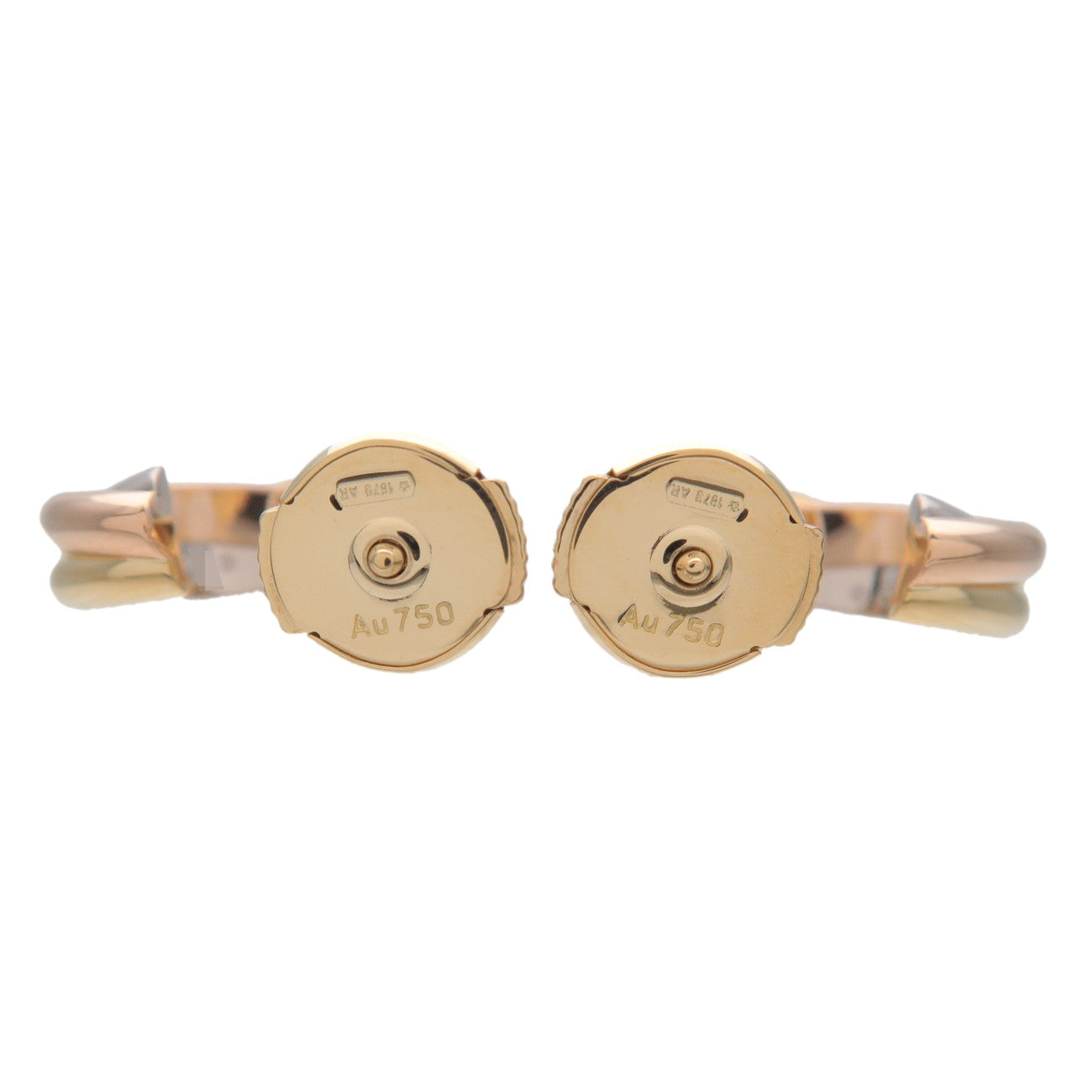 Cartier Trinity Earrings K18 750 Yello/White/Rose Gold