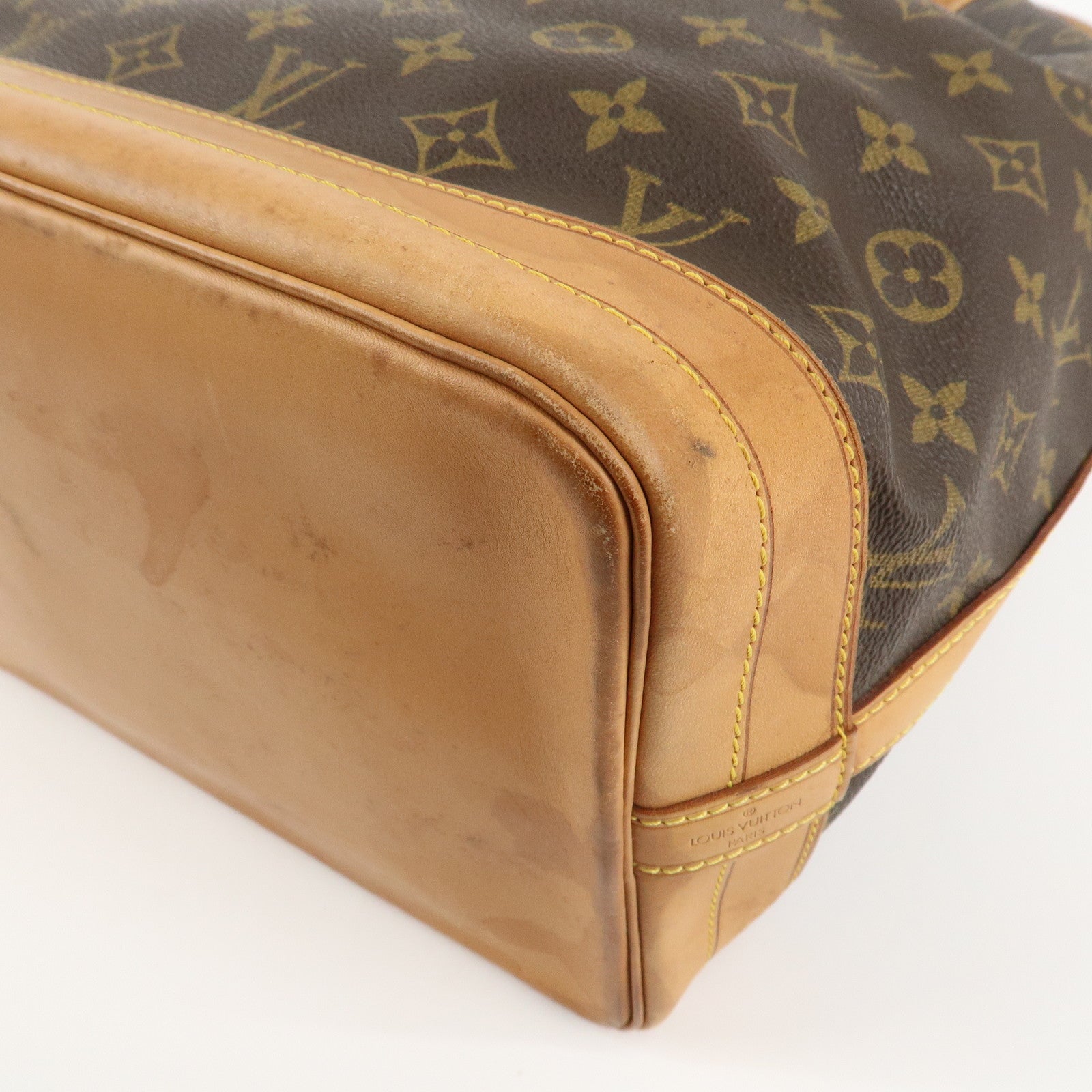 Louis Vuitton Monogram Noe Shoulder Bag Hand Bag Brown M42224 Used