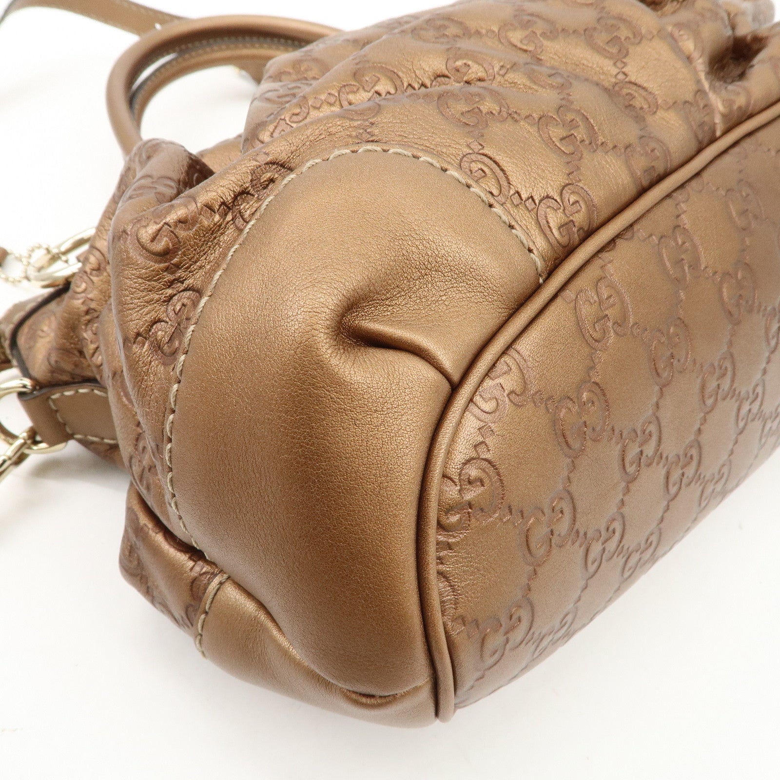 GUCCI Sukey Guccissima Leather 2Way Shoulder Bag Brown 247902