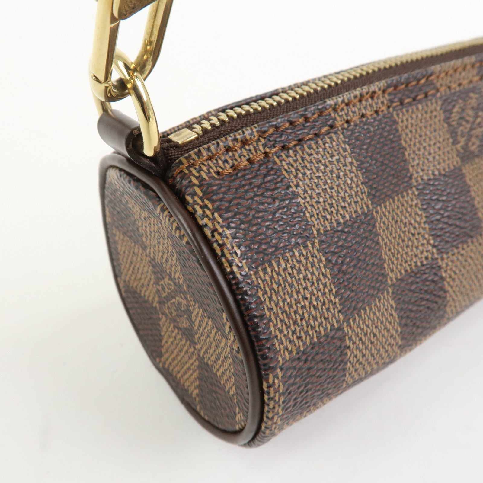 Louis Vuitton Damier Ebene Mini Pouch for Papillon Bag Brown