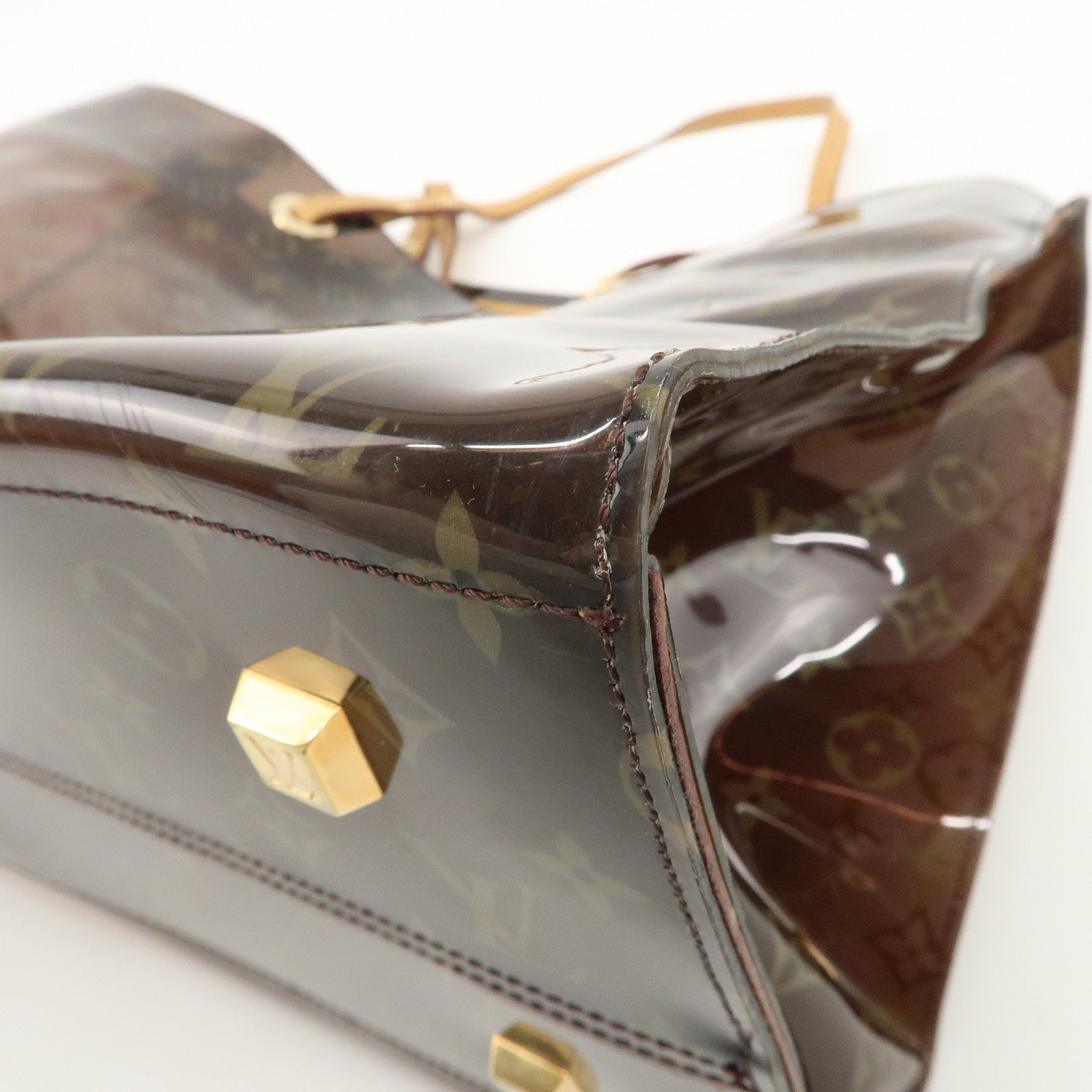 Louis Vuitton Monogram Cabas Cruise Vinyl Tote Bag Brown M50500 Used