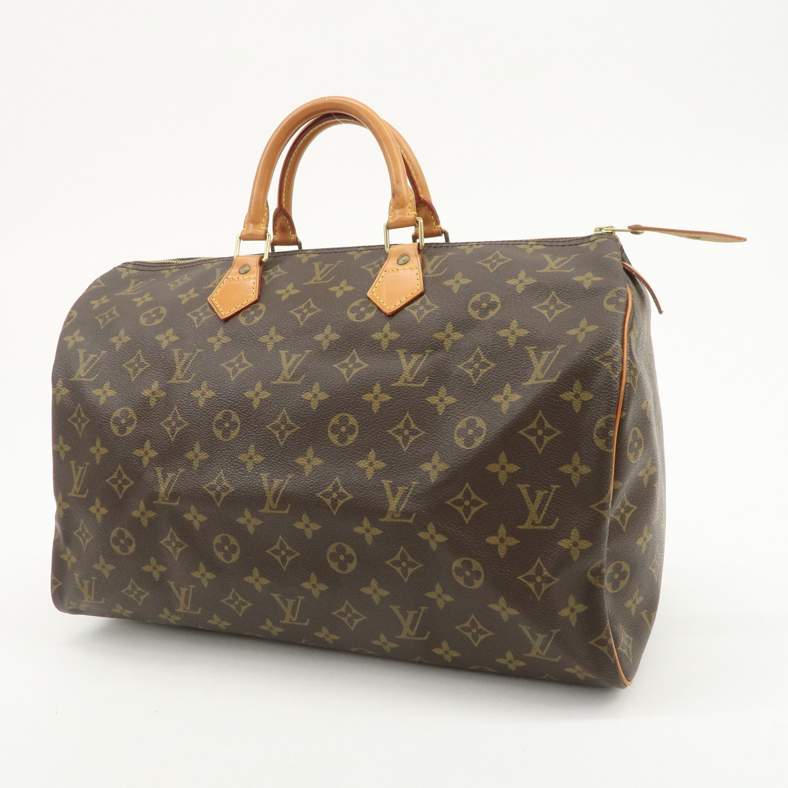 Louis Vuitton Monogram Speedy 40 Hand Bag Boston Bag Brown M41522