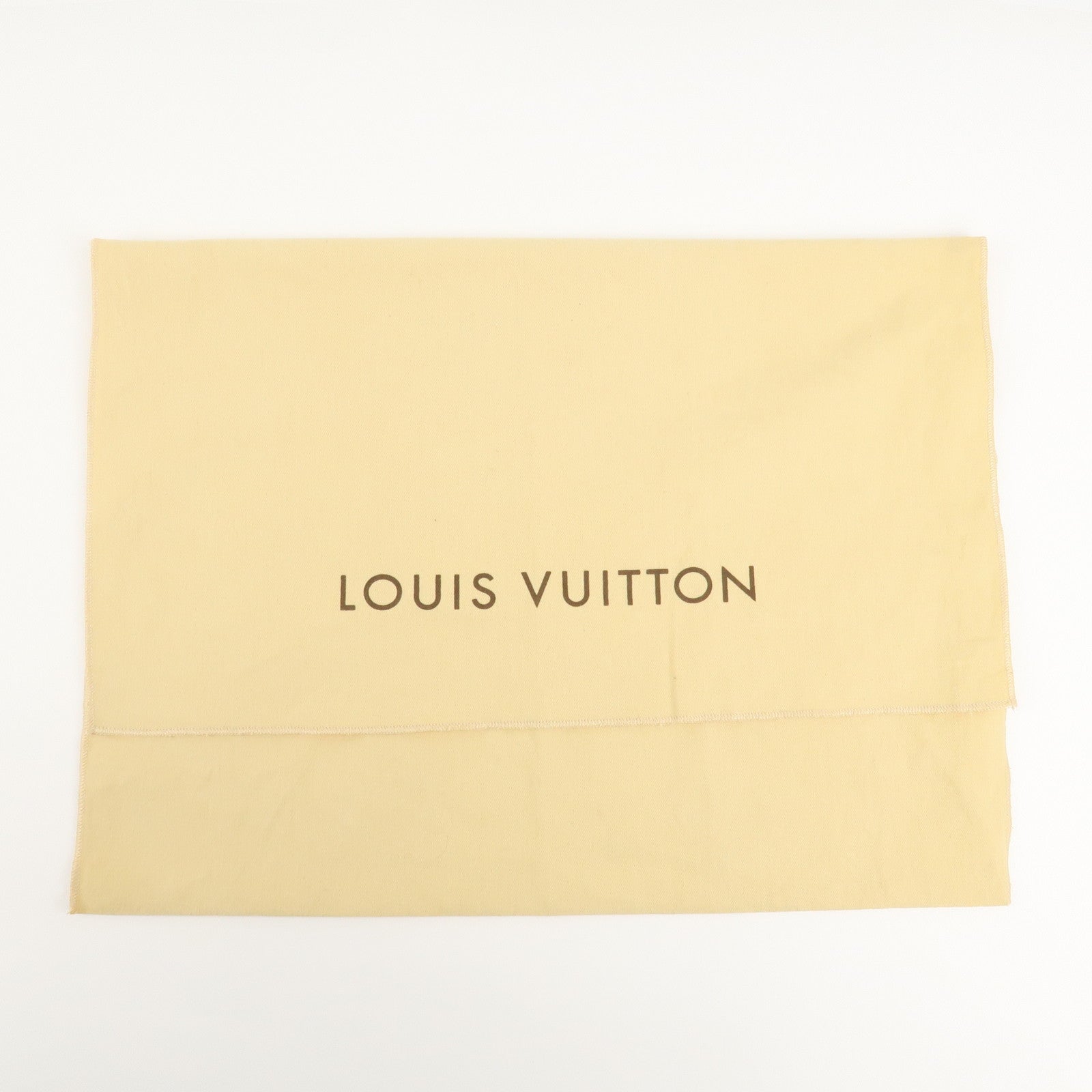 Louis Vuitton Set of 10 Dust Bag Storage Bag Flap Style Beige Used