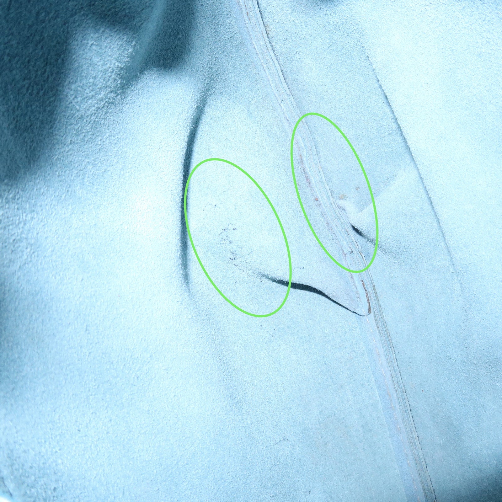 HERMES Leather Rodeo Du Shoulder Bag H Logo Light Blue