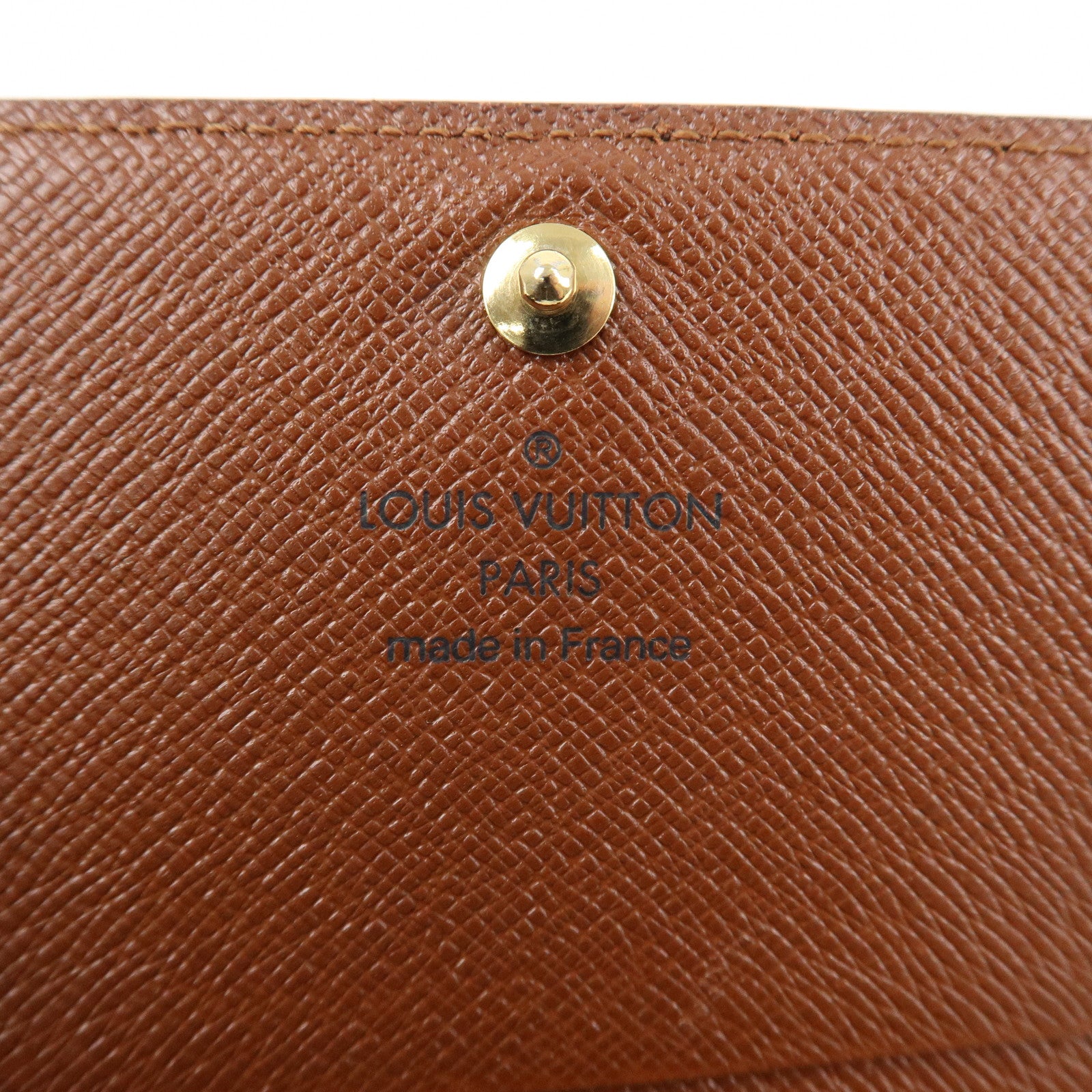 Louis Vuitton Monogram Porte Monnaie Billets Tresor Wallet M61730 Used