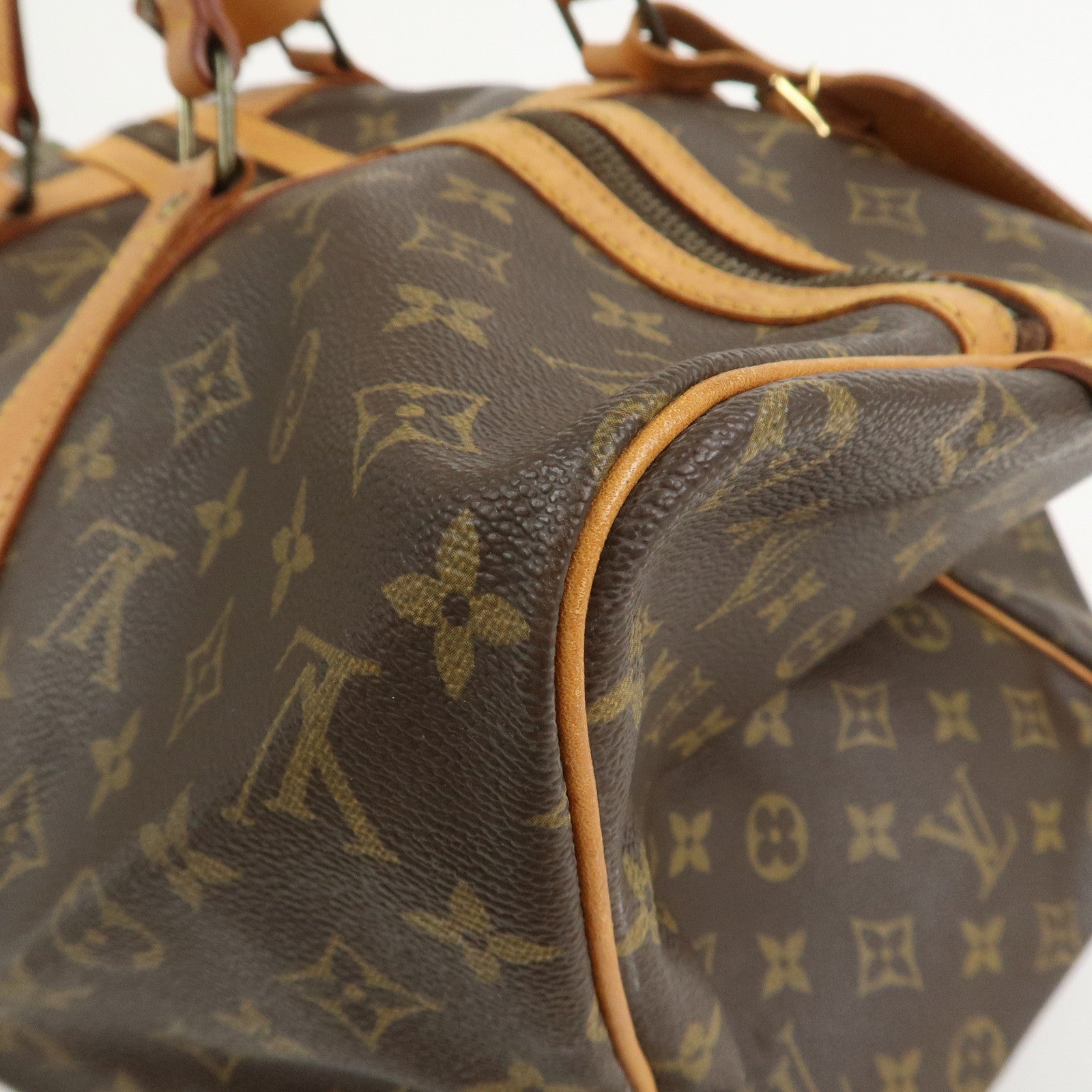 Louis Vuitton Monogram Sac Souple 45 Boston Bag Brown M41624