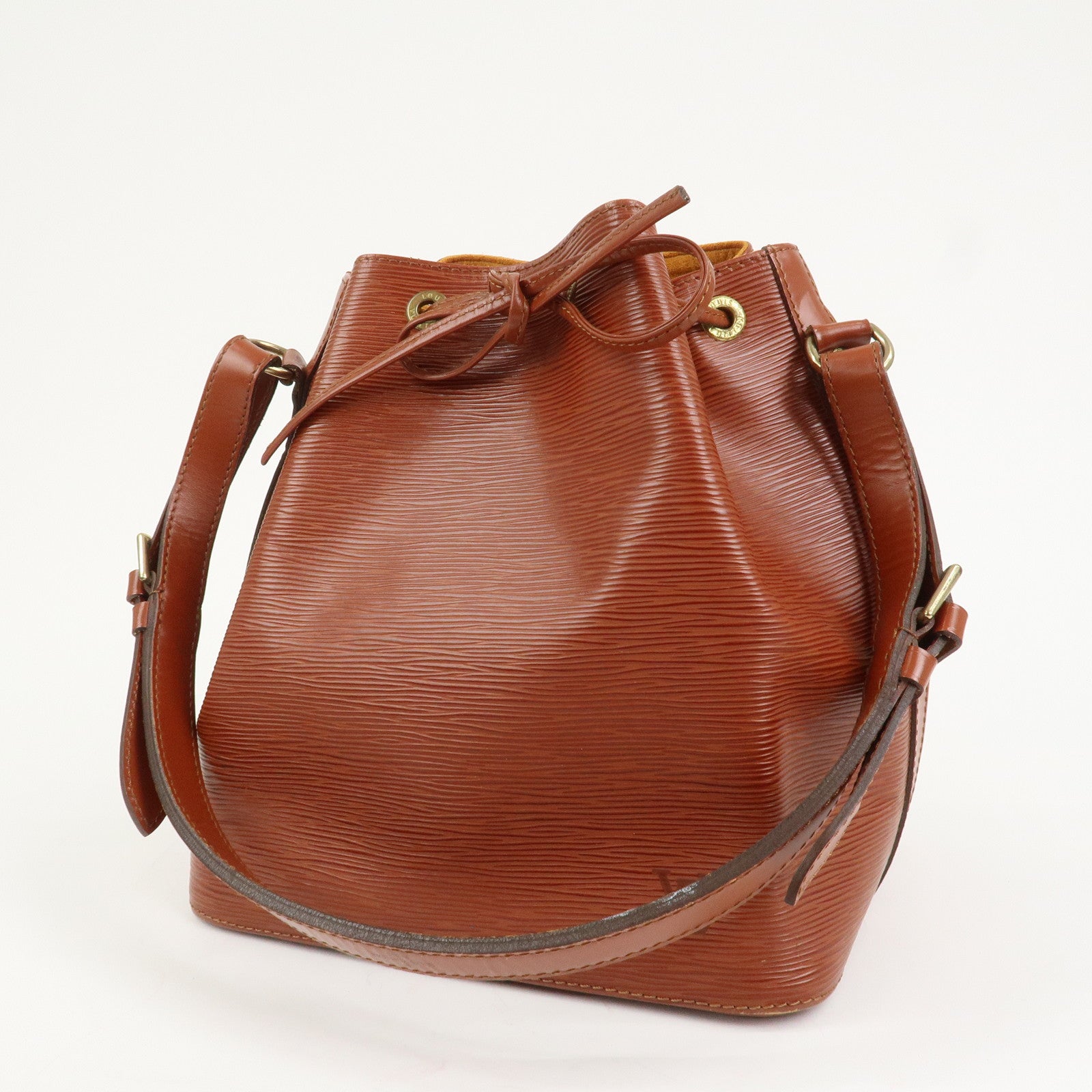 Louis Vuitton Epi Petit Noe Shoulder Bag Kenya Brown M44103