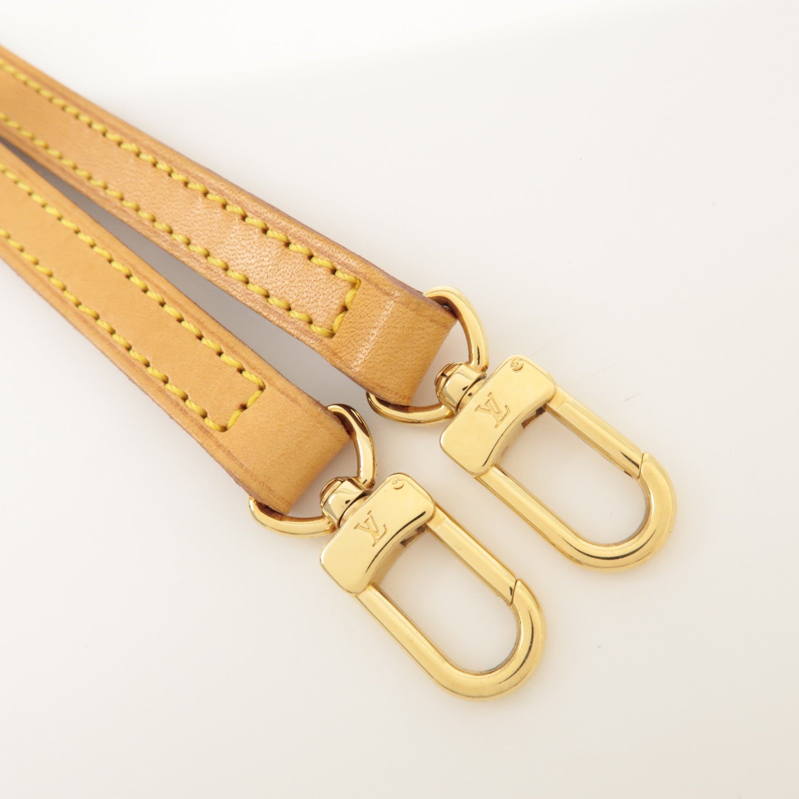 Louis Vuitton Leather Adjustable Shoulder Strap120cm Natural J52314 Used