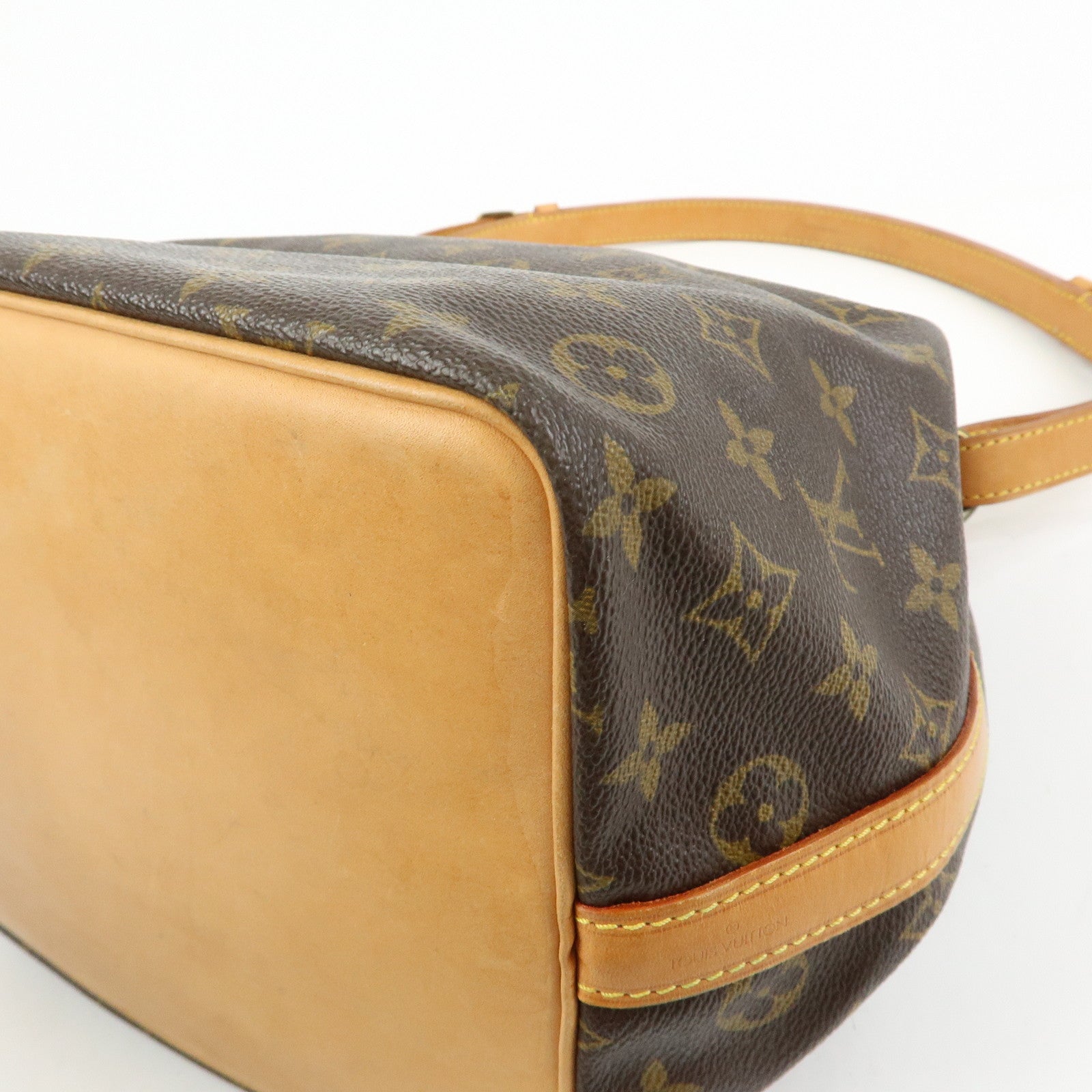 Louis Vuitton Monogram Petit Noe Shoulder Bag Brown M42226