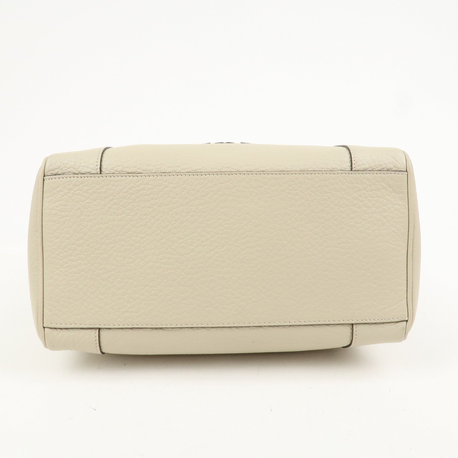 LOEWE Anagram Leather 2Way Bag Shoulder Bag Hand Bag Ivory