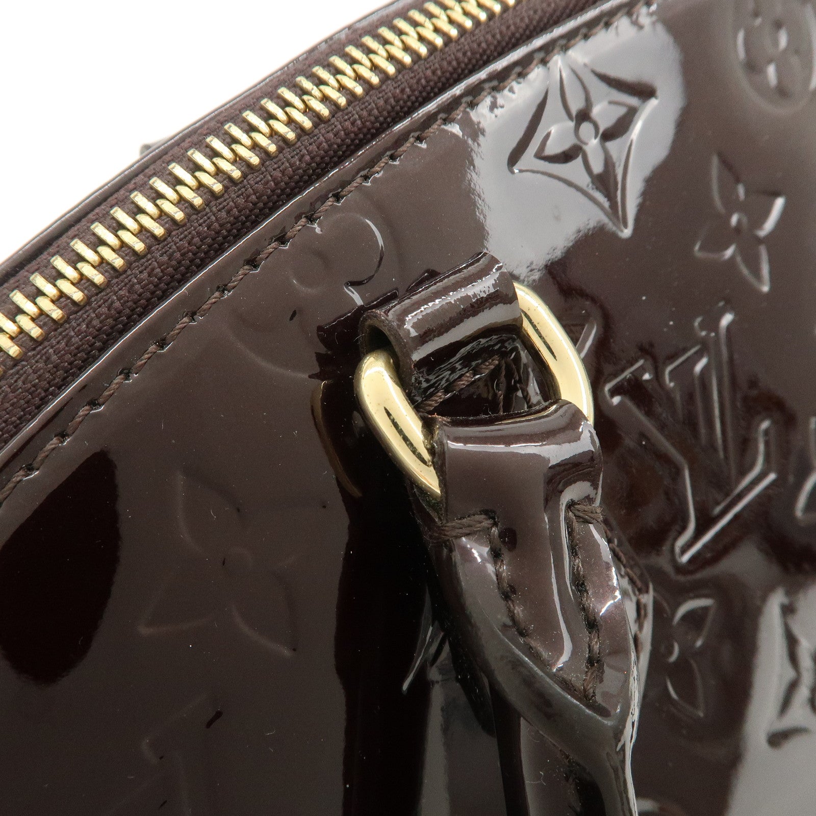 Louis Vuitton Monogram Vernis Leather Sherwood PM Hand Bag M91493