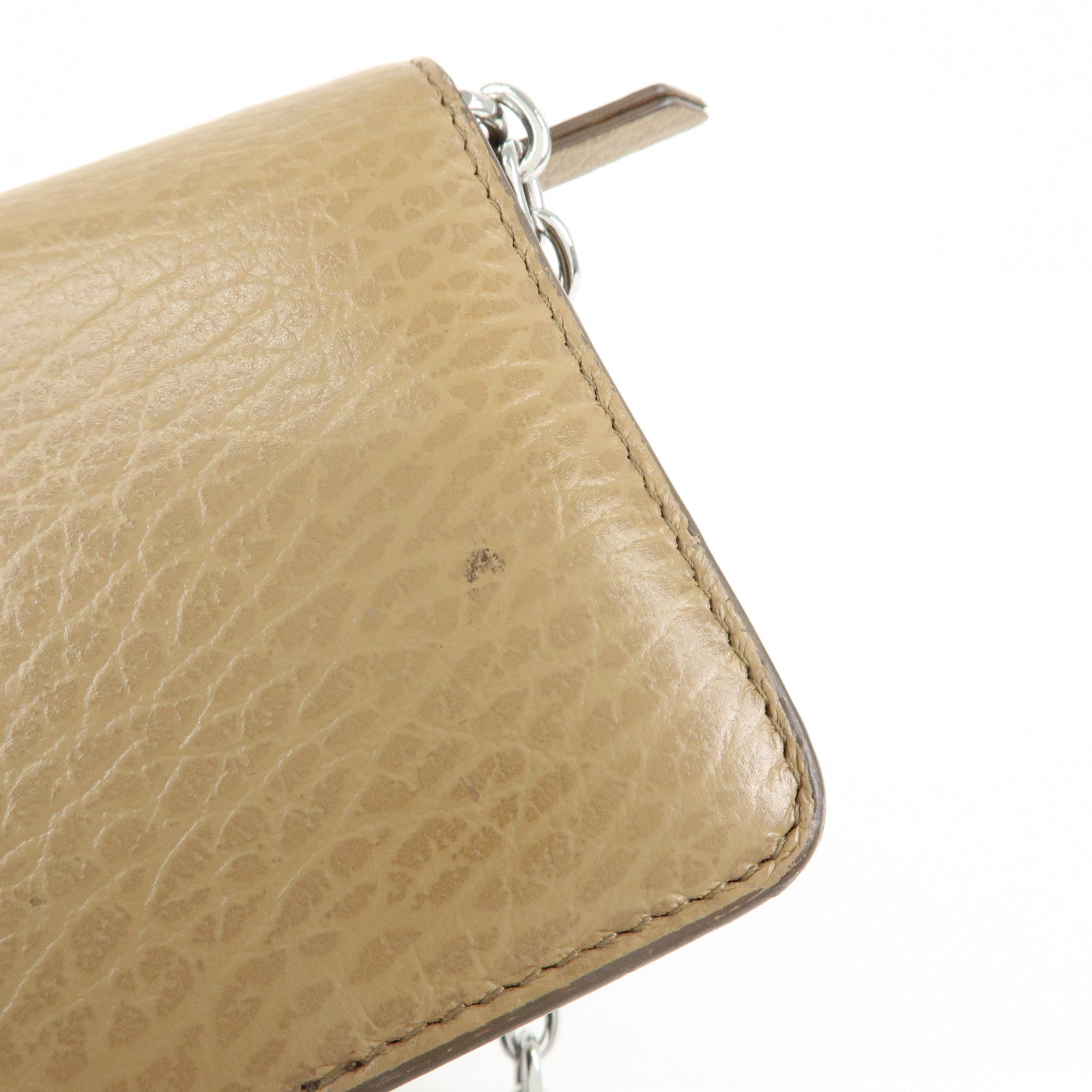 Maison Margiela Calf Leather 4 Stitch Mini Chain Wallet S56UI0148