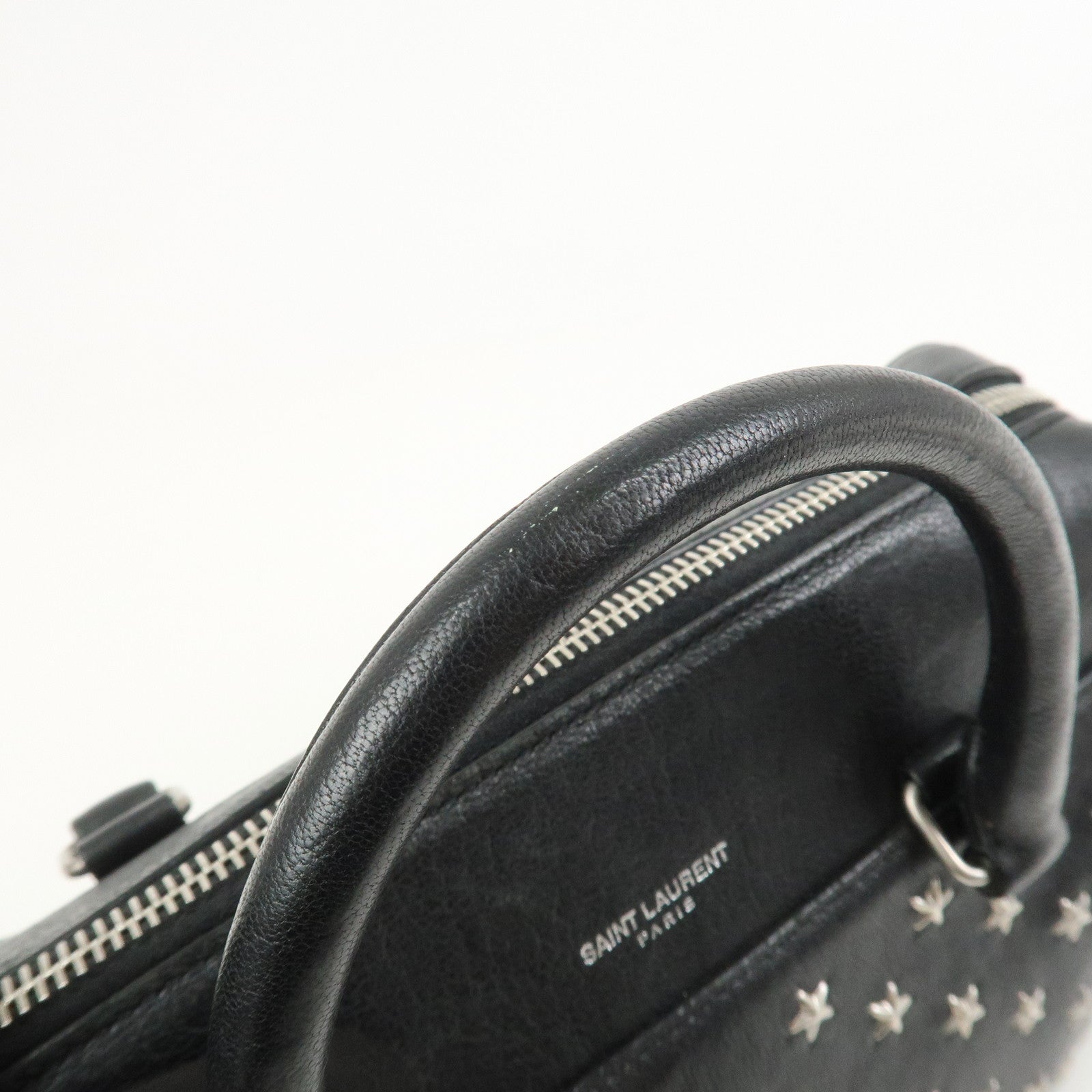 SAINT LAURENT PARIS Leather 2Way Bag Hand Shoulder Bag VLR332423