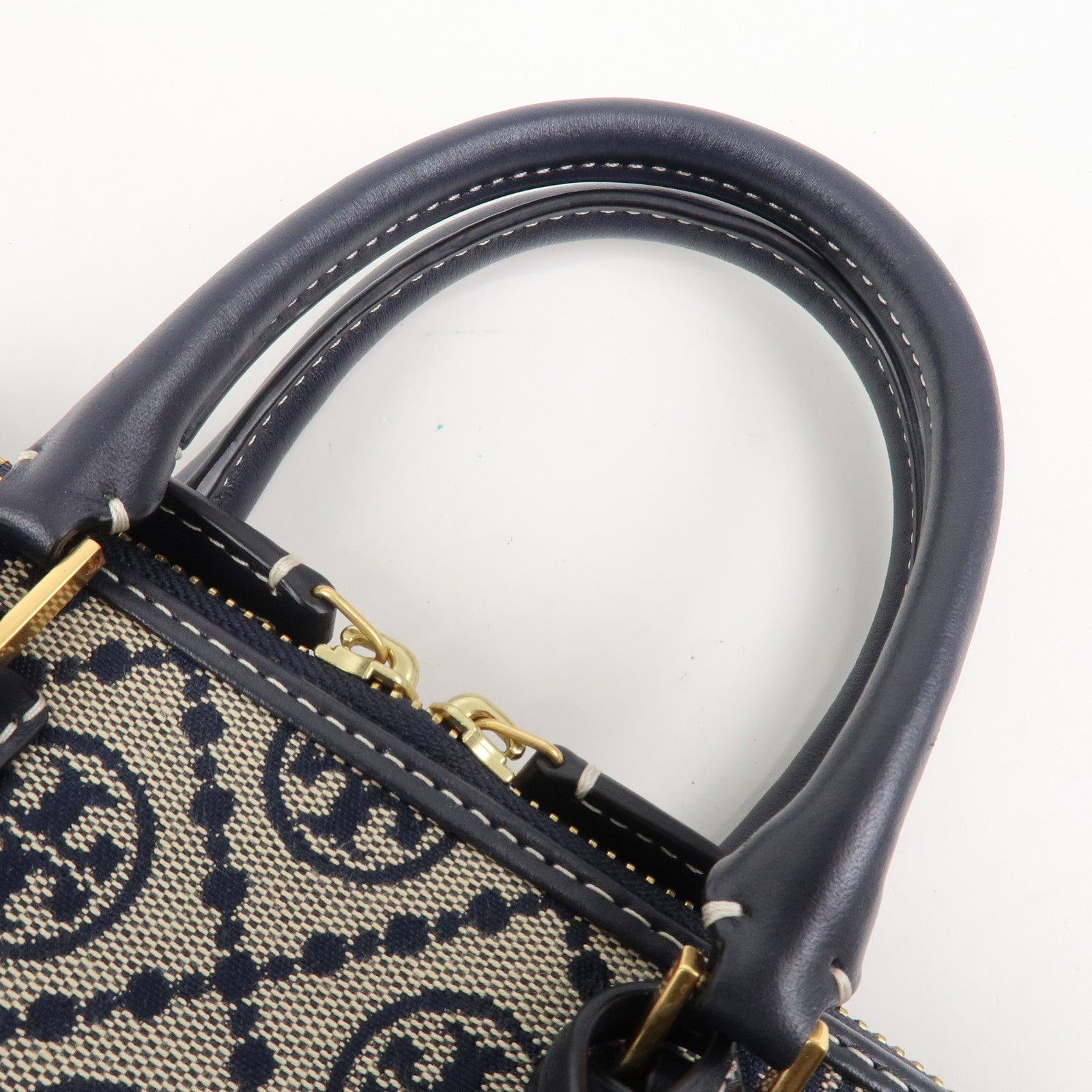 TORY BURCH Mini Swing Bag 2Way Bag Hand Shoulder Bag Navy Beige