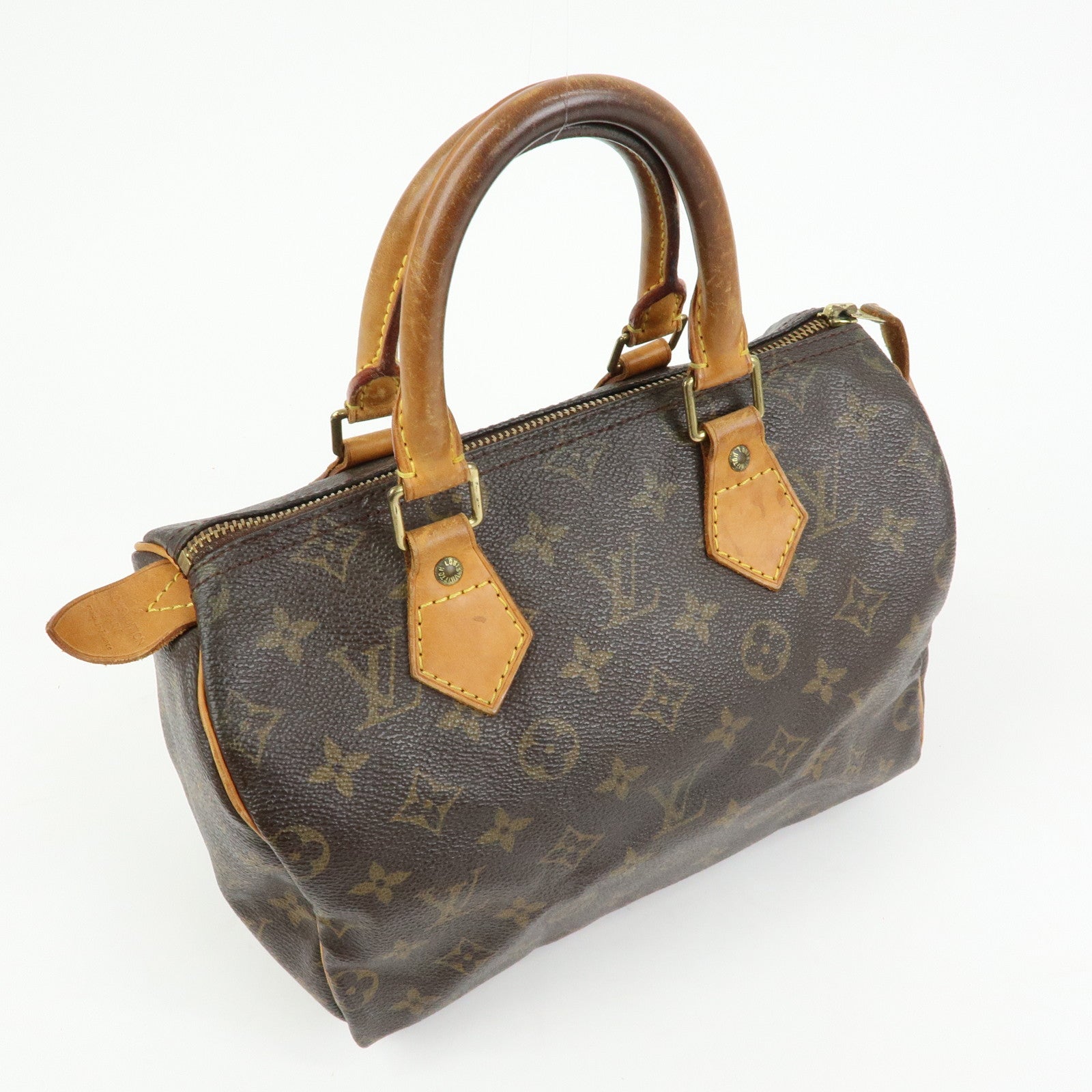 Louis Vuitton Monogram Speedy 25 Boston Bag Hand Bag Brown M41528