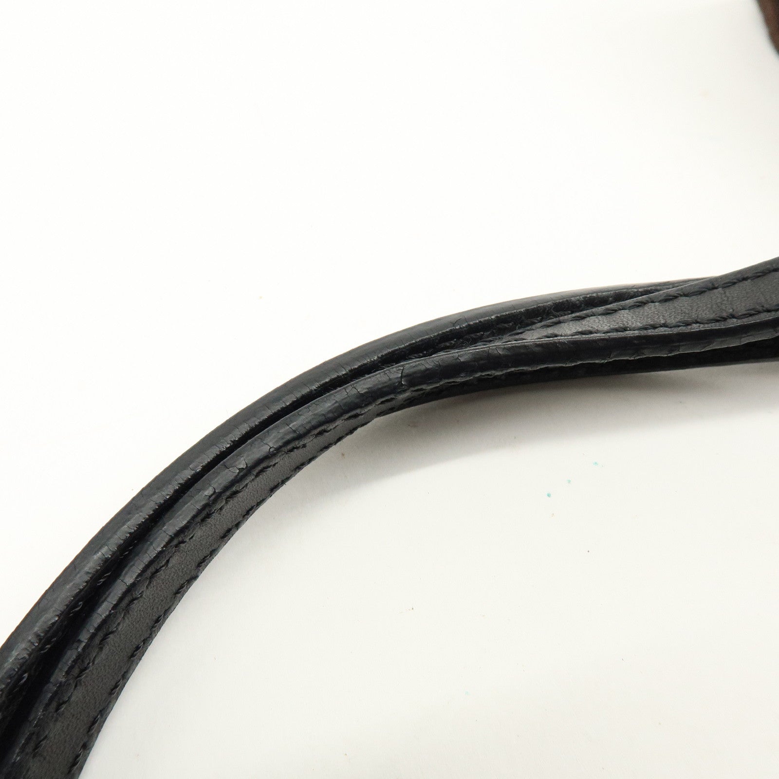 FENDI Zucchino Canvas Leather Tote Bag Shoulder Bag Brown Black