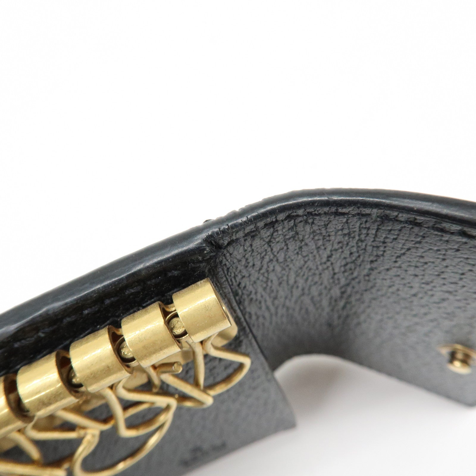 GUCCI Animalier Bee Leather 6 Ring Key Case Key Holder Black 523683