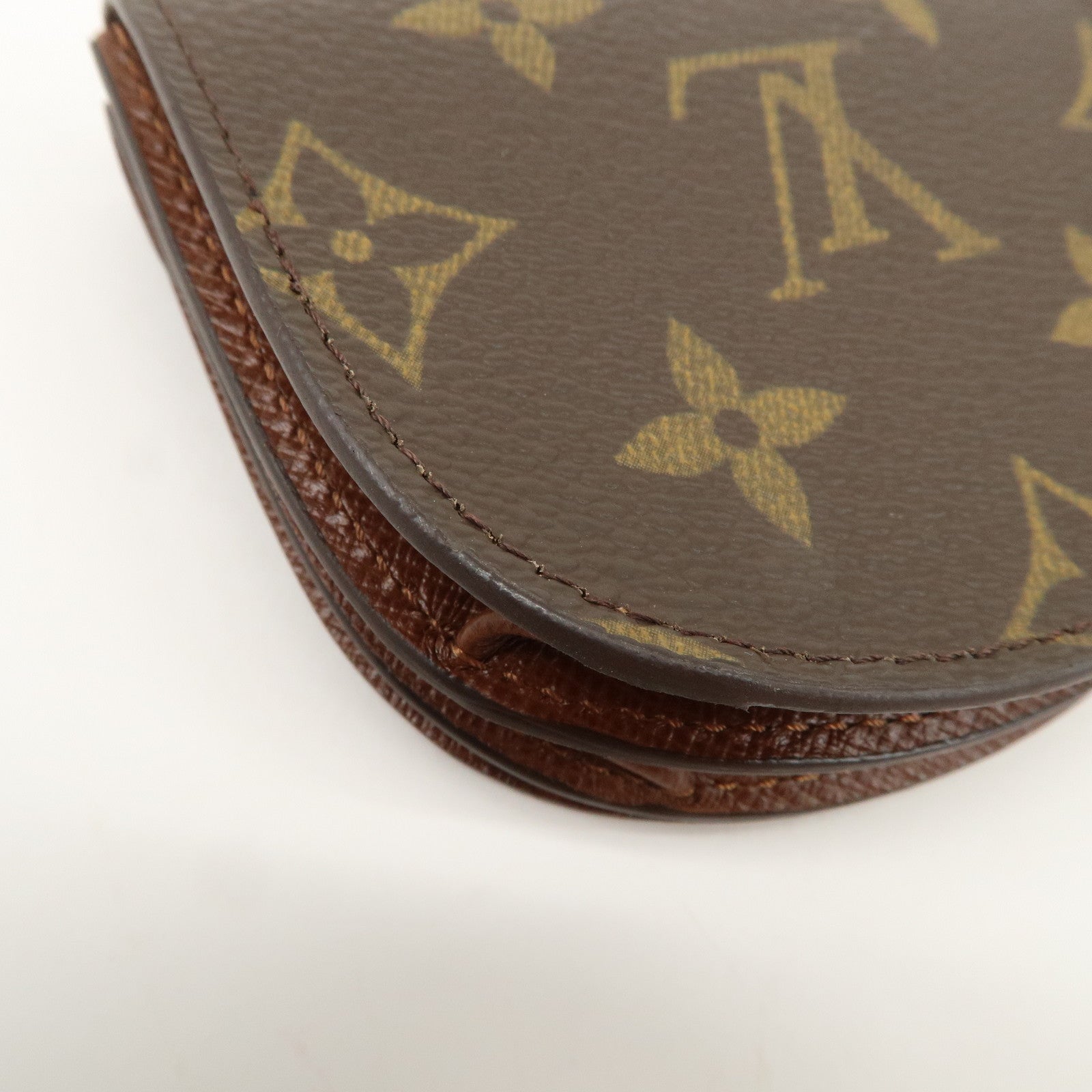 Louis Vuitton Monogram Porte Monnaie Gousset Coin Case M61970