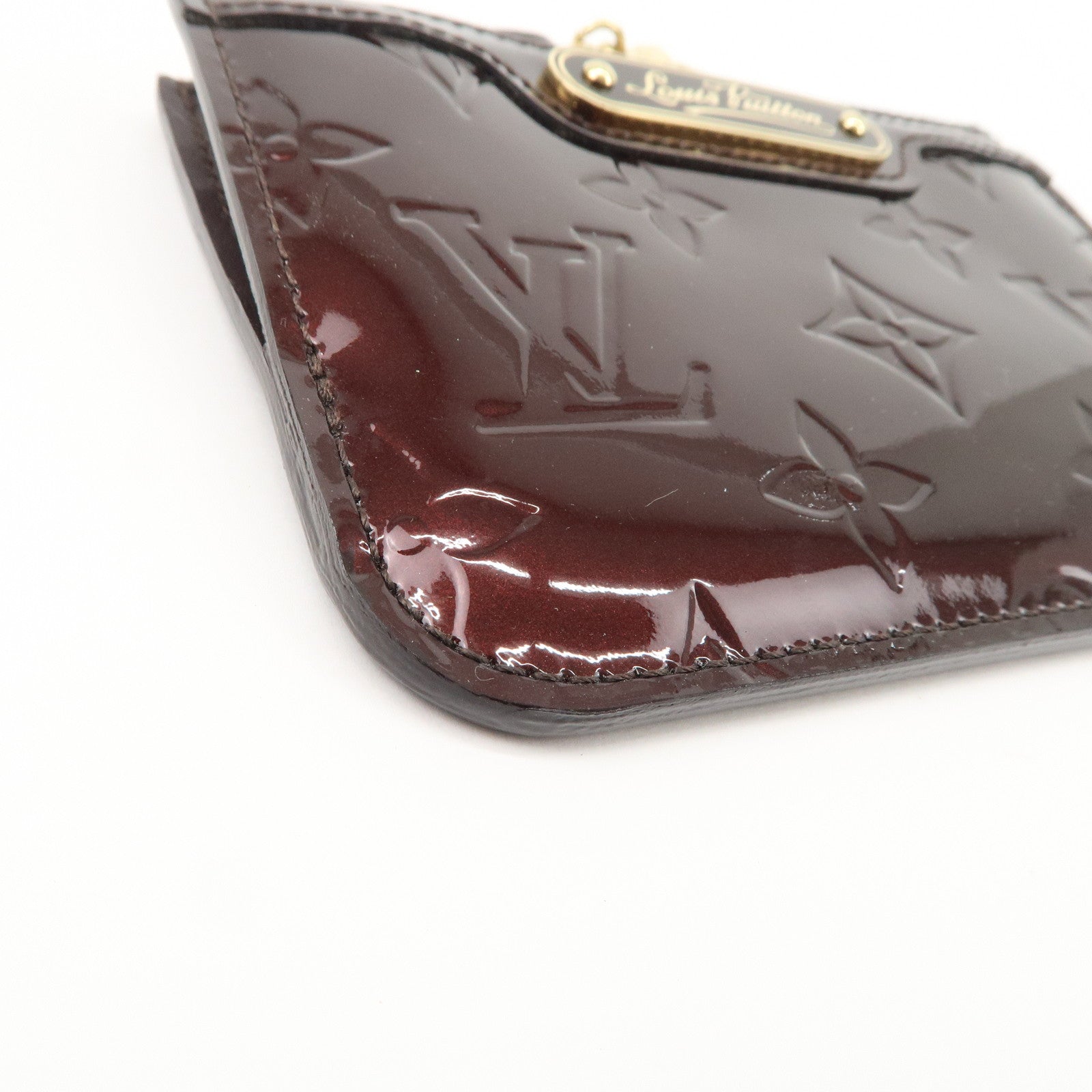 Louis Vuitton Vernis Pochette Cles NM Coin Case Amarante M93557