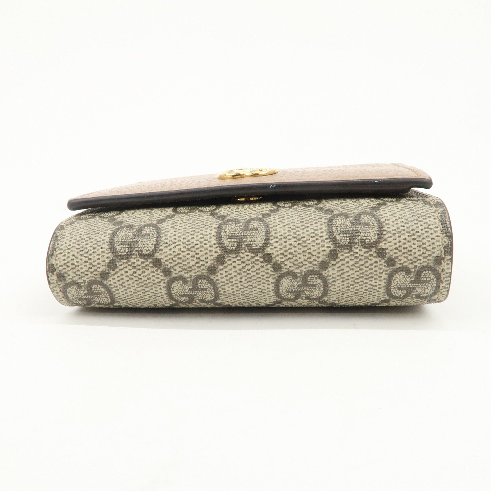 GUCCI GG Marmont GG Supreme Leather Medium Compact Wallet 598587