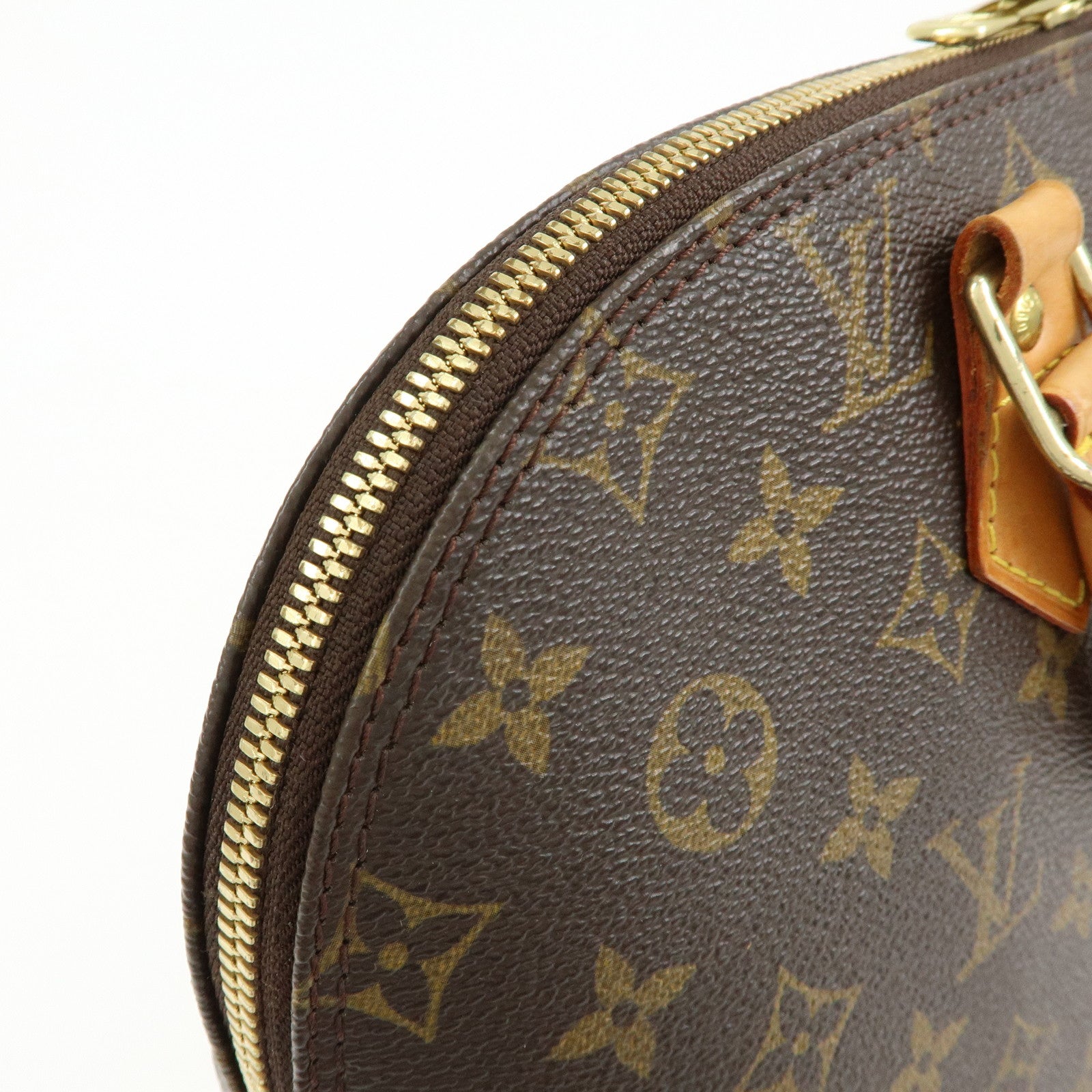 Louis Vuitton Monogram Canvas Leather Alma PM Hand Bag Brown M51130