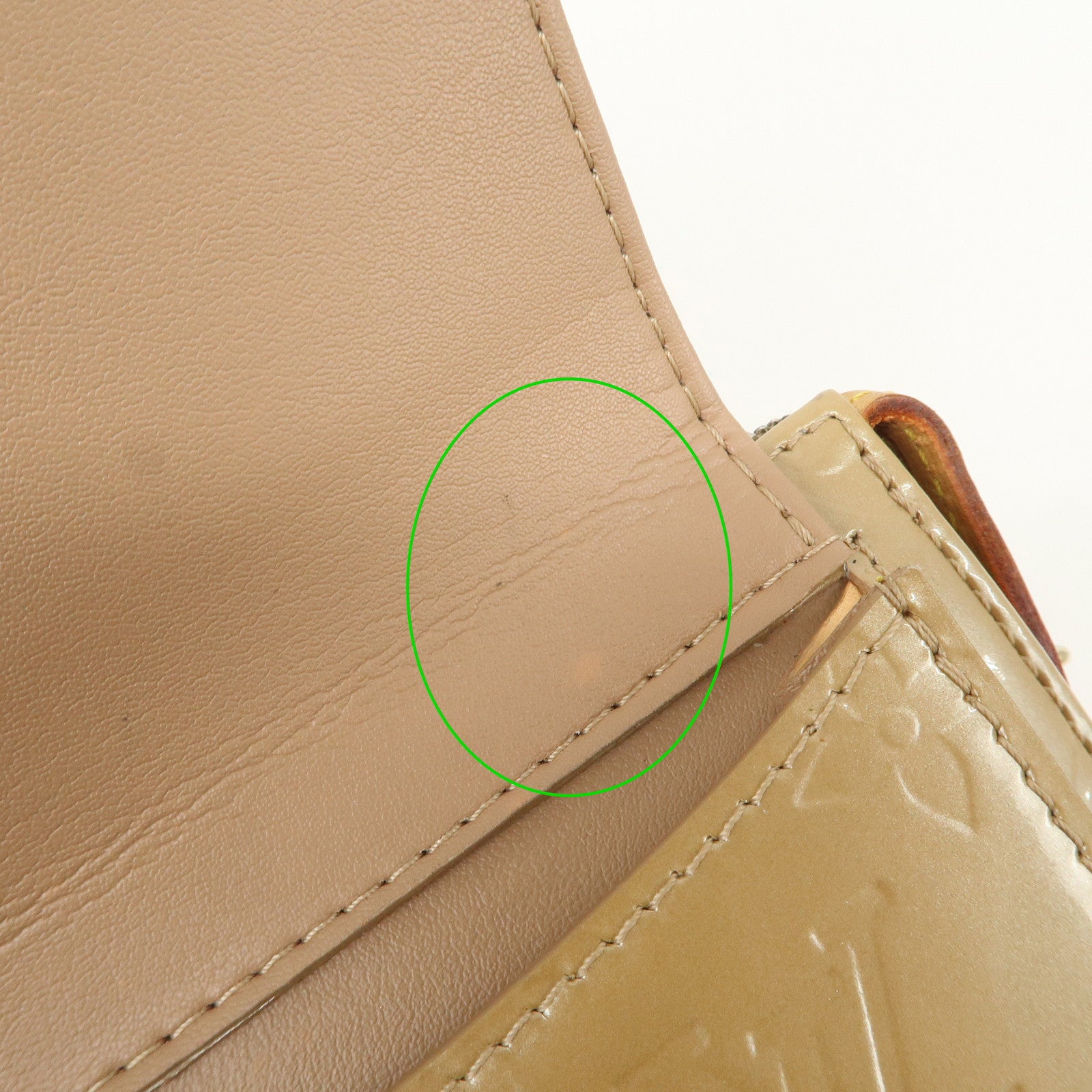 Louis Vuitton Monogram Vernis Motte Shoulder Bag Noisette M91337 Used