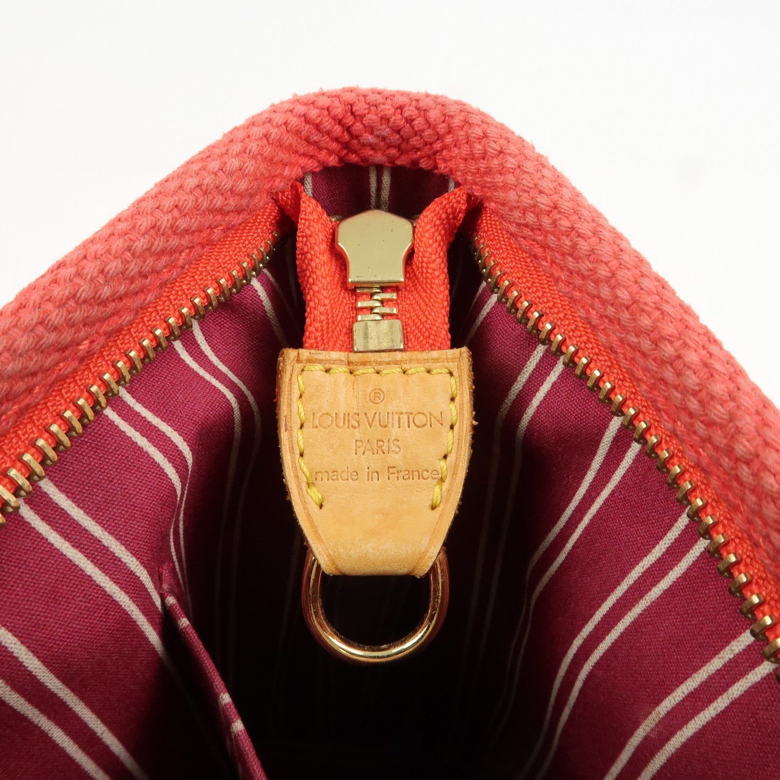 Louis Vuitton Antigua Cabas PM Hand Bag Rouge M40037