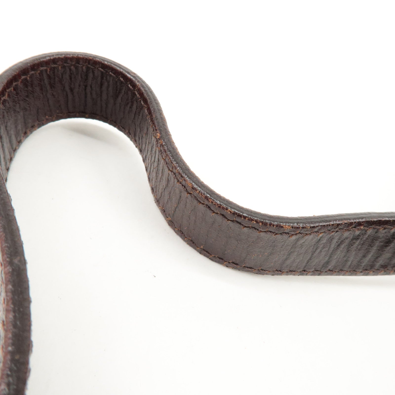 FENDI Zucchino Canvas Leather Shoulder Bag Beige Brown 8BR036 Used