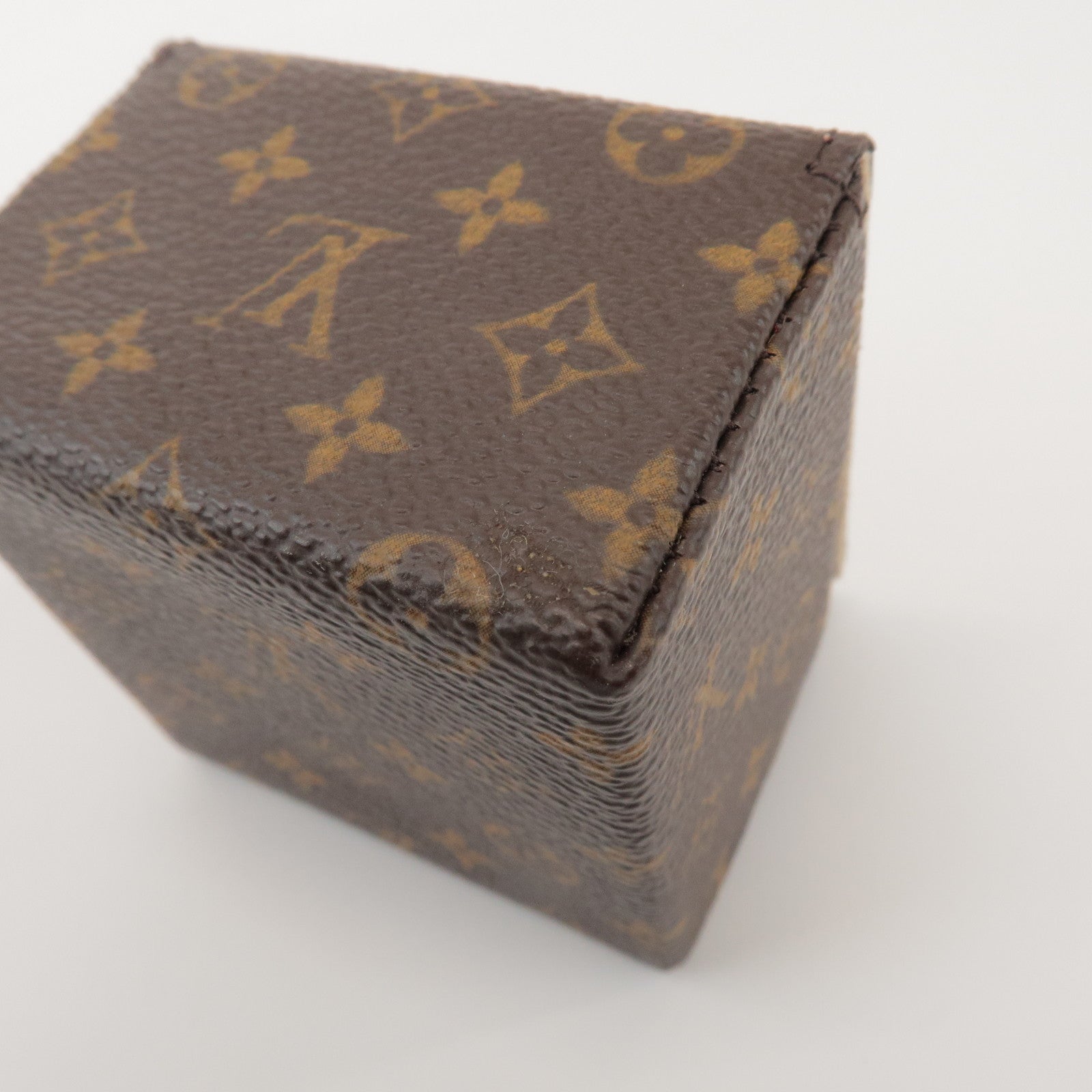 Louis Vuitton Monogram Set of 2 Ring Case Jewelry Case Brown