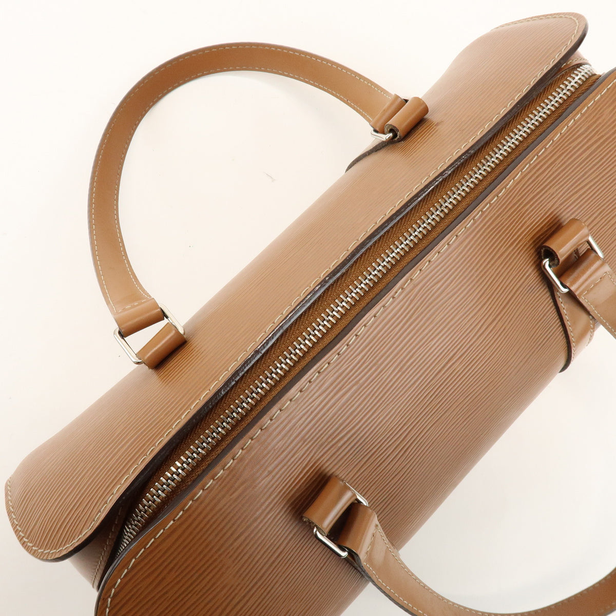 Louis Vuitton Epi Soufflot Leather Shoulder Hand Bag Canelle M52861