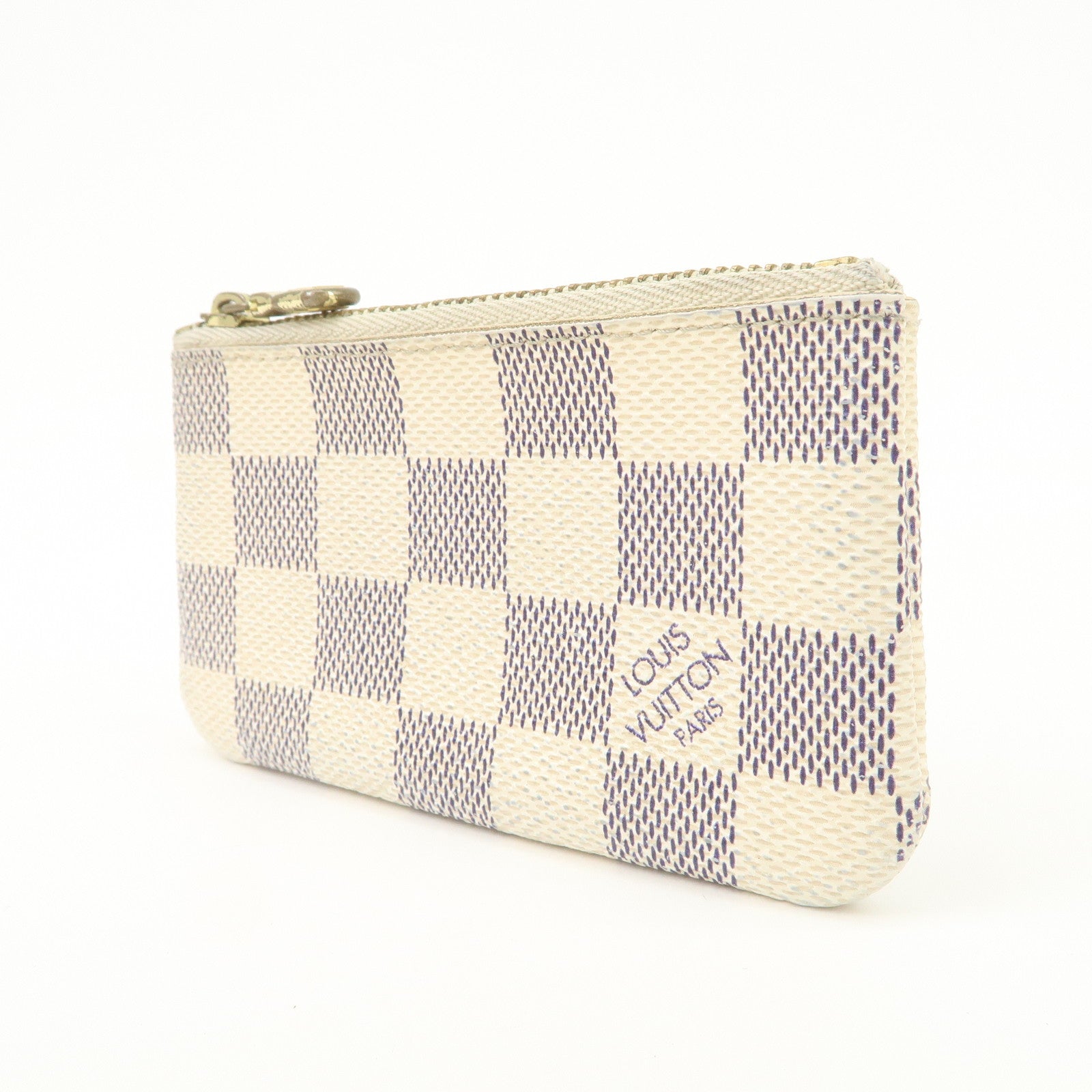 Louis Vuitton Damier Azur Pochette Cles Coin Case N62659