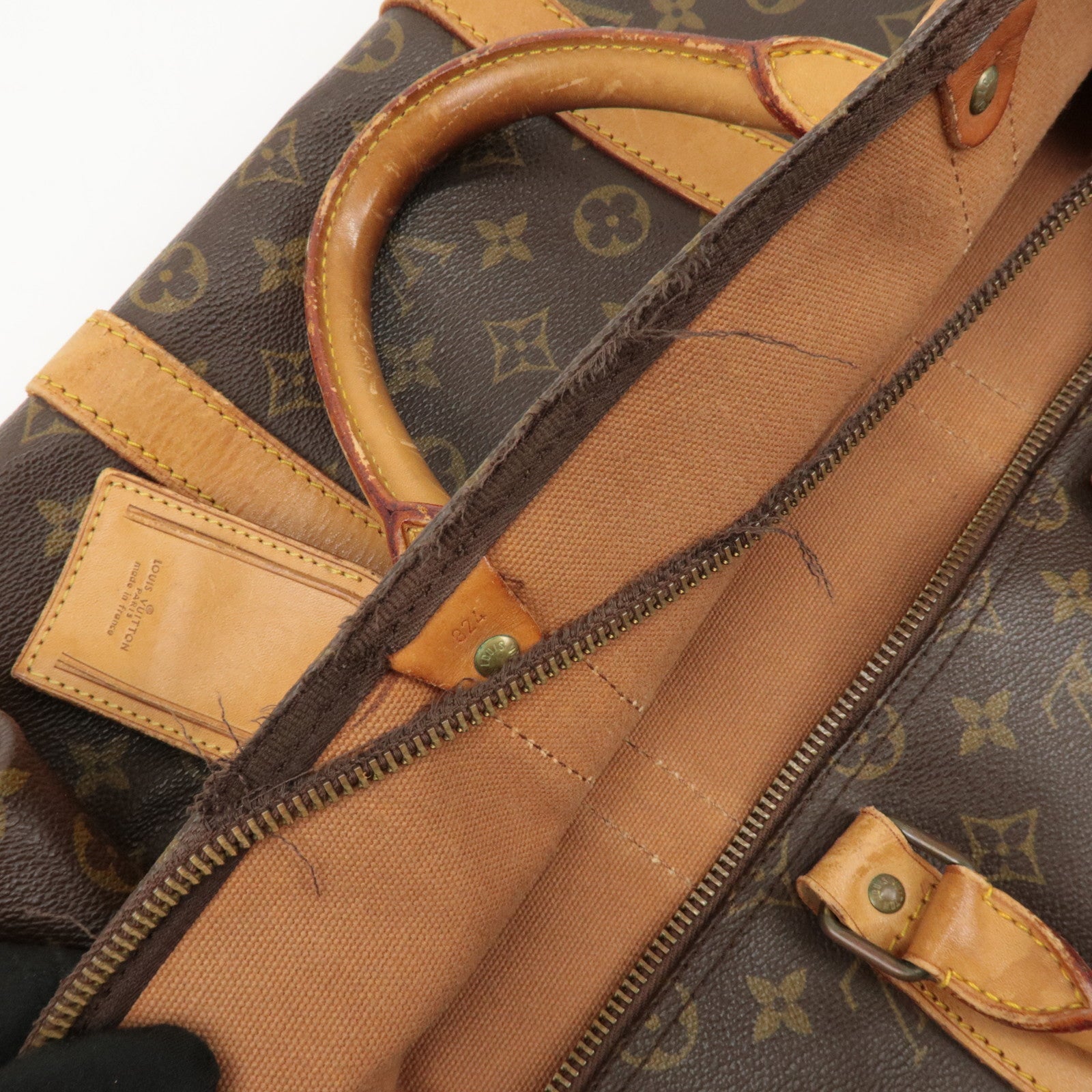 Louis Vuitton Monogram Keep All 55 Boston Bag Travel Bag M41424 Used