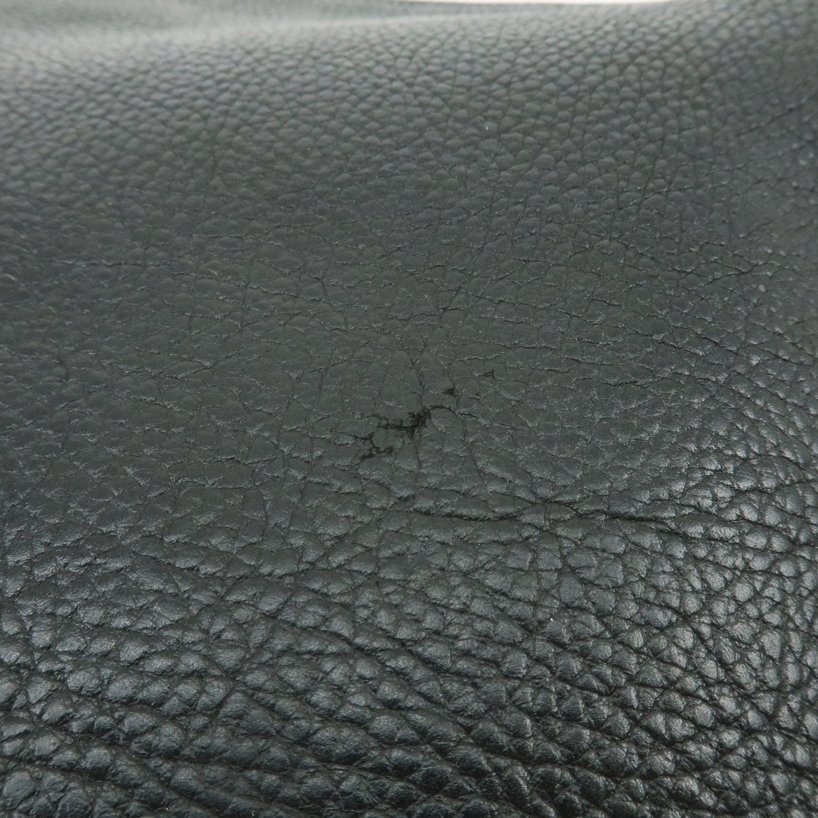 GUCCI Leather Shoulder Bag Crossbody Bag Black 001・115・1206