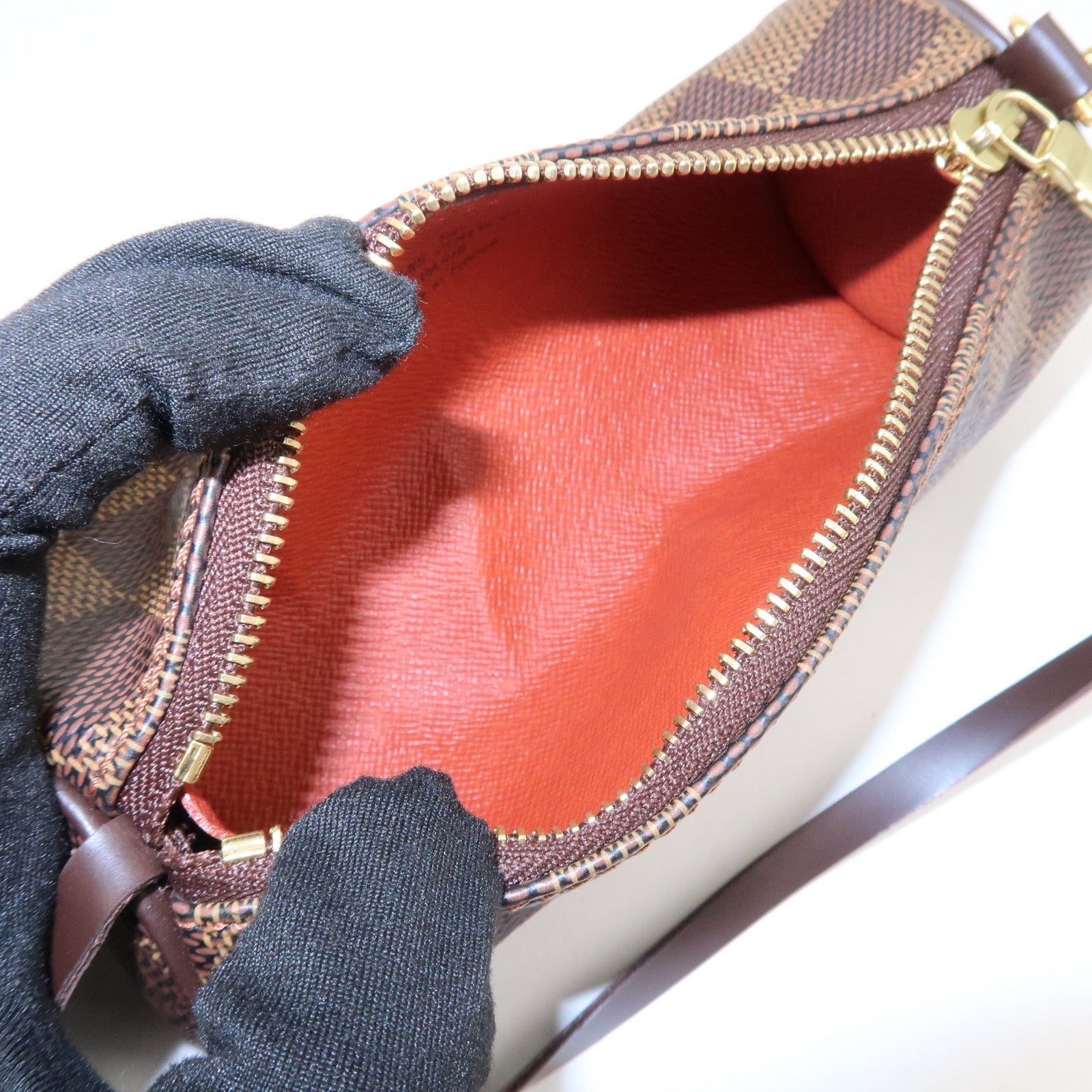 Louis Vuitton Damier Mini Pouch for Papillon Bag Damier Ebene