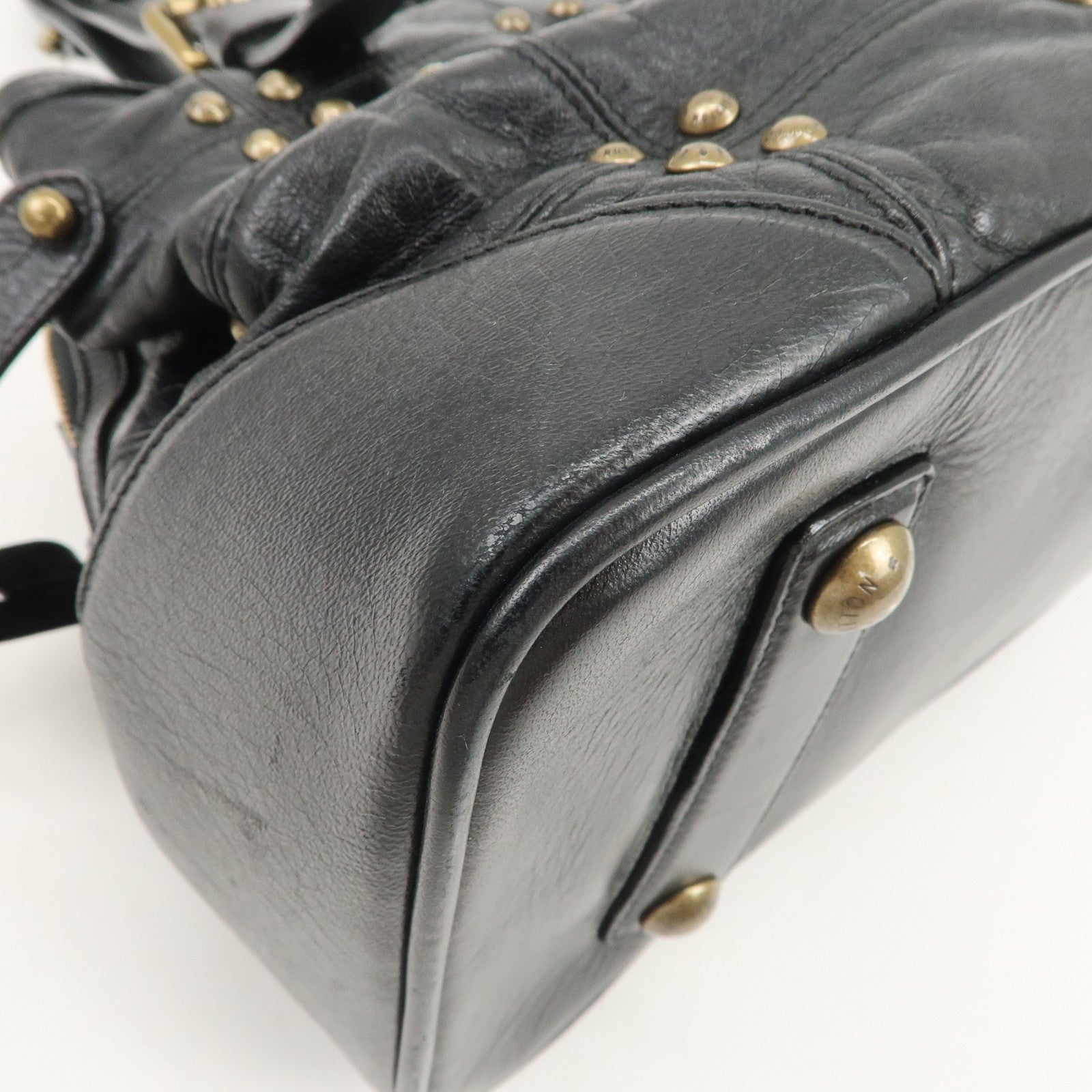 Louis Vuitton Cruise Line Rivet Shoulder Bag Noir Black M95346