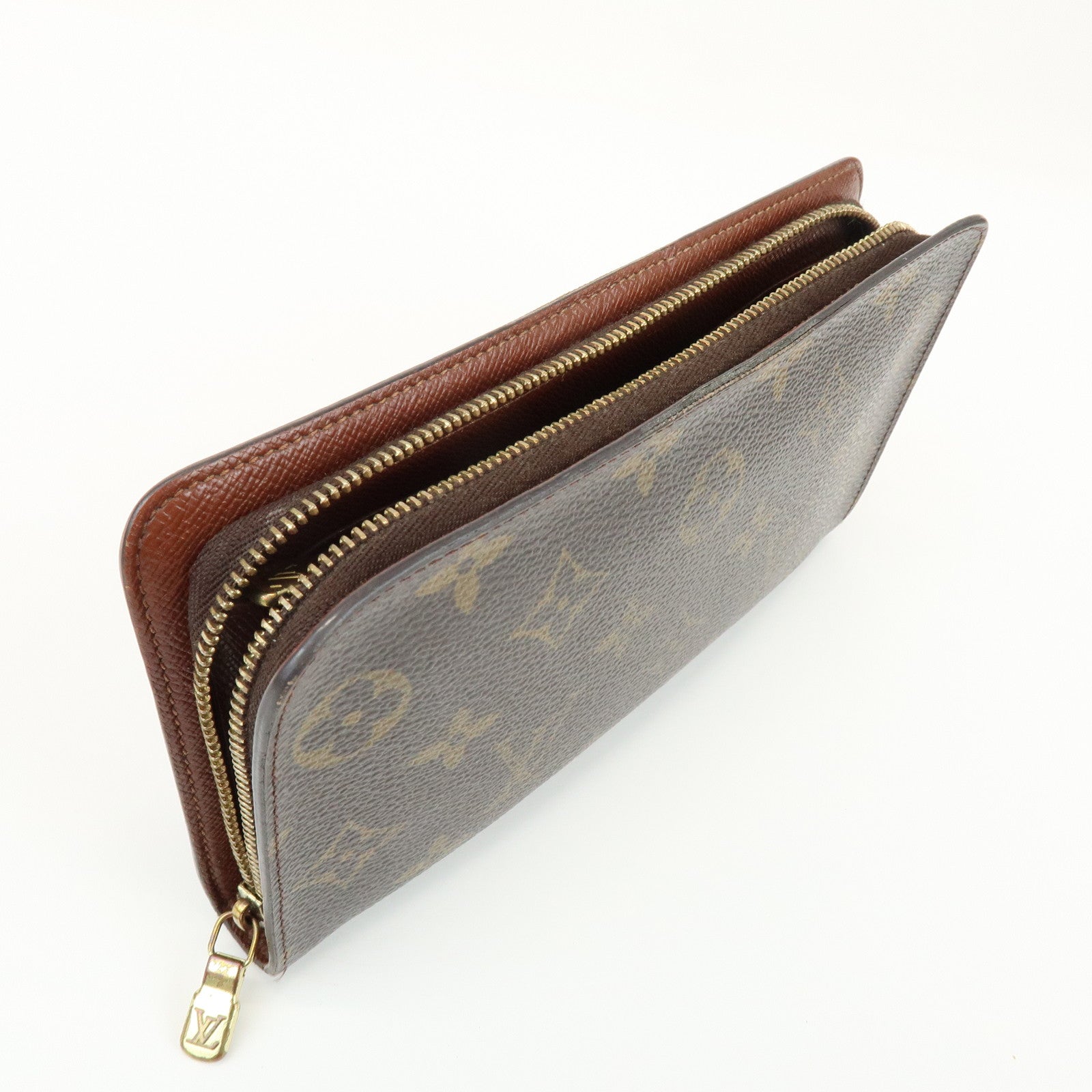 Louis Vuitton Monogram Set of 2 Long Wallets Brown M61727/M61723