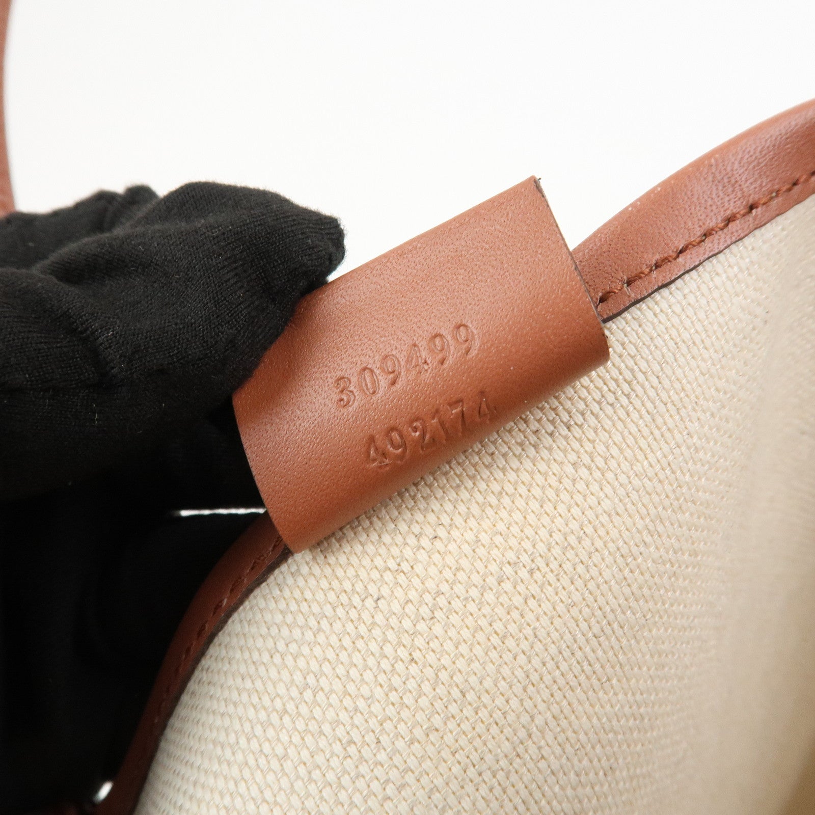 GUCCI GG Supreme PVC Leather Tote Bag Shoulder Bag Beige 309499