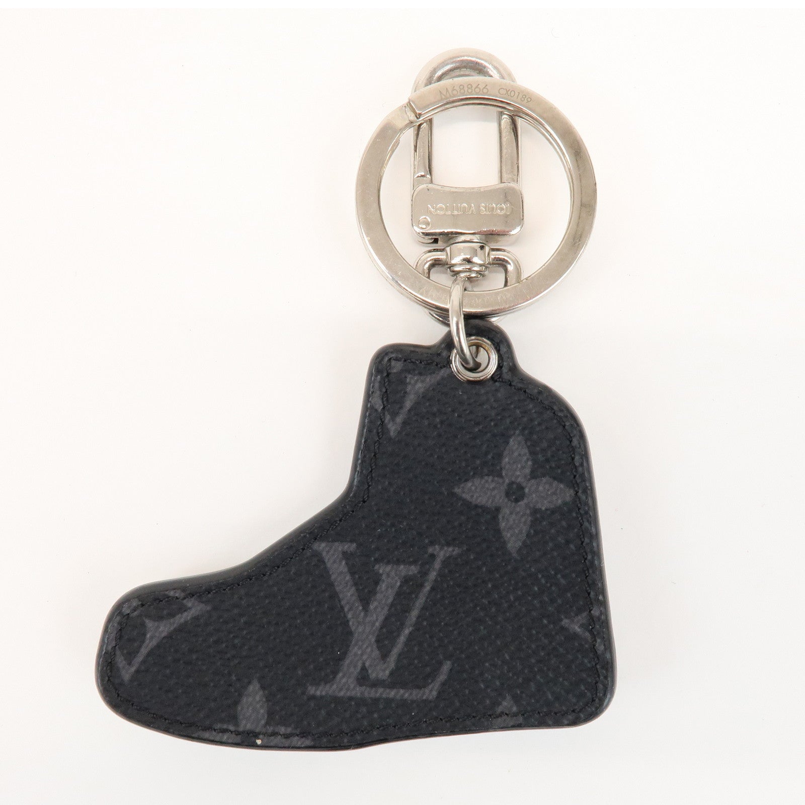 Louis Vuitton Monogram Eclips Porte Cles LV Trainer M68866