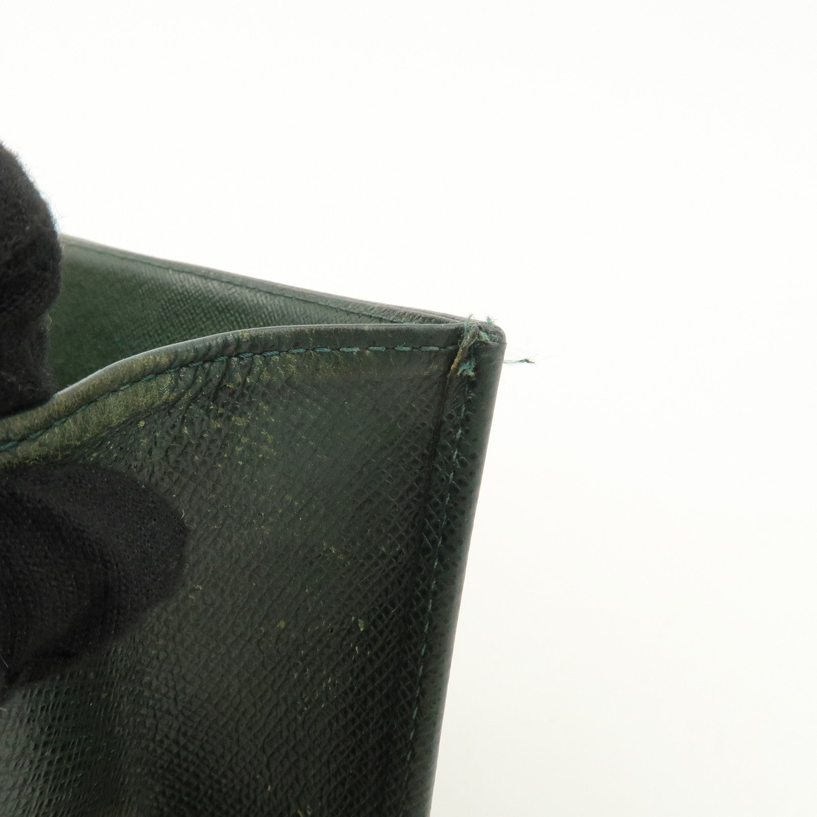 Louis Vuitton Taiga Leather Selenga Clutch Bag Epicea M30784 Used