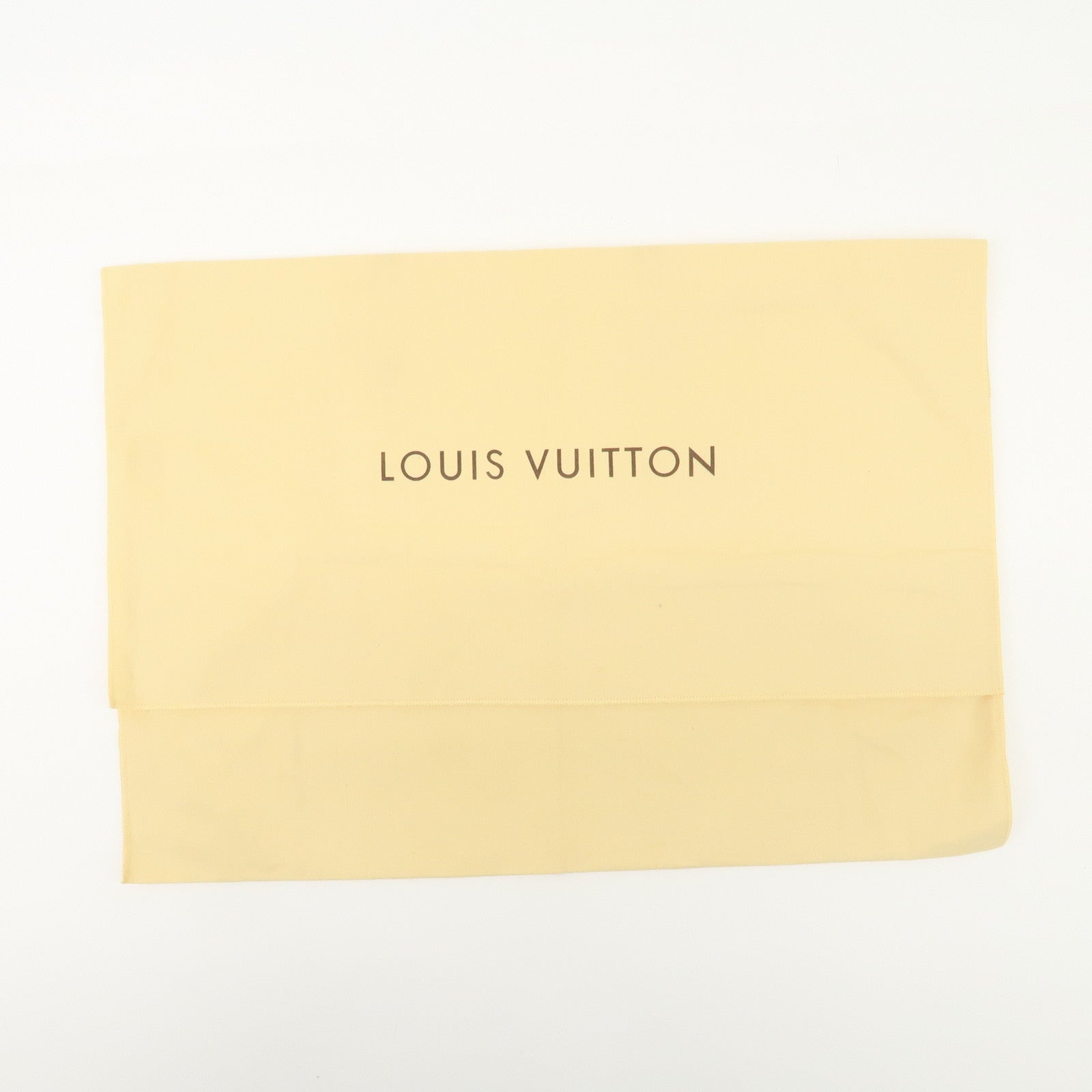 Louis Vuitton LV Logo Set Of 12 Dust Bag Storage Bag Flap Style Beige Used