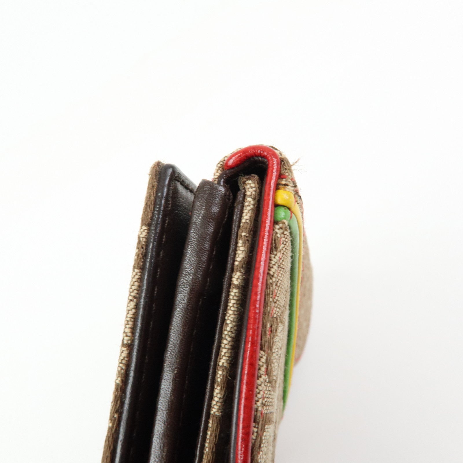 Christian Dior Rasta Trotter Saddle Jacquard Canvas Compact Wallet