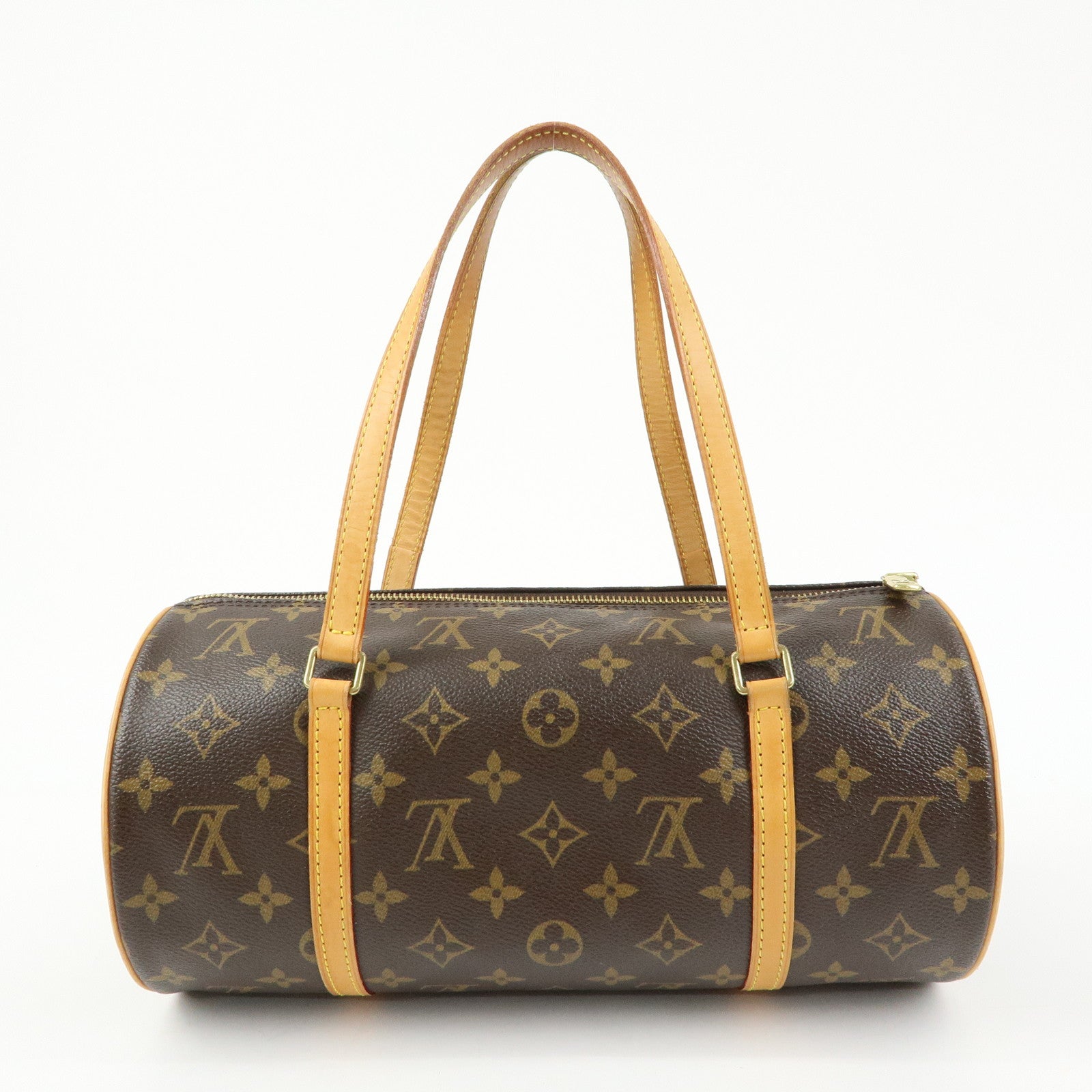 Louis Vuitton Monogram Papillon 30 Hand Bag Brown M51385