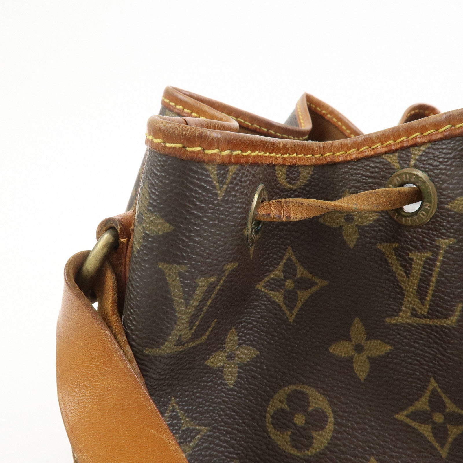 Louis Vuitton Monogram Petit Noe Shoulder Bag Brown M42226