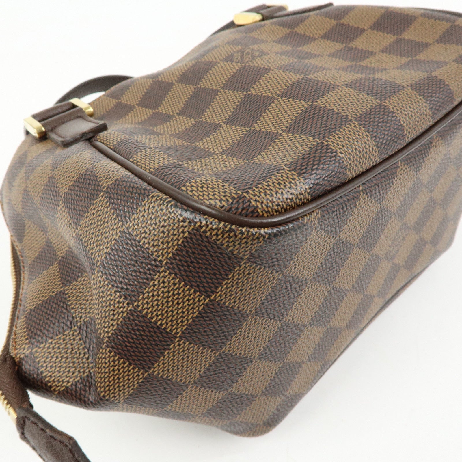 Louis Vuitton Damier Canvas Belem PM Hand Bag Ebene Brown N51173