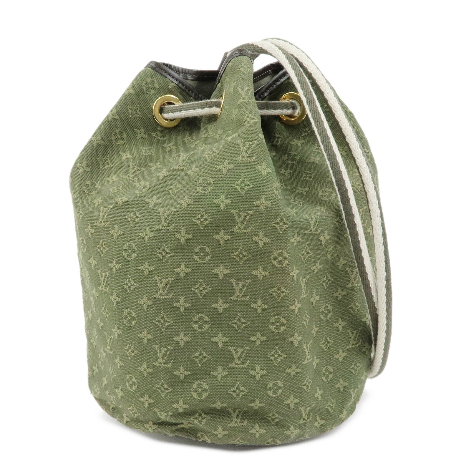 Louis Vuitton Betsy Monogram Mini Canvas Leather Shoulder Bag Khaki