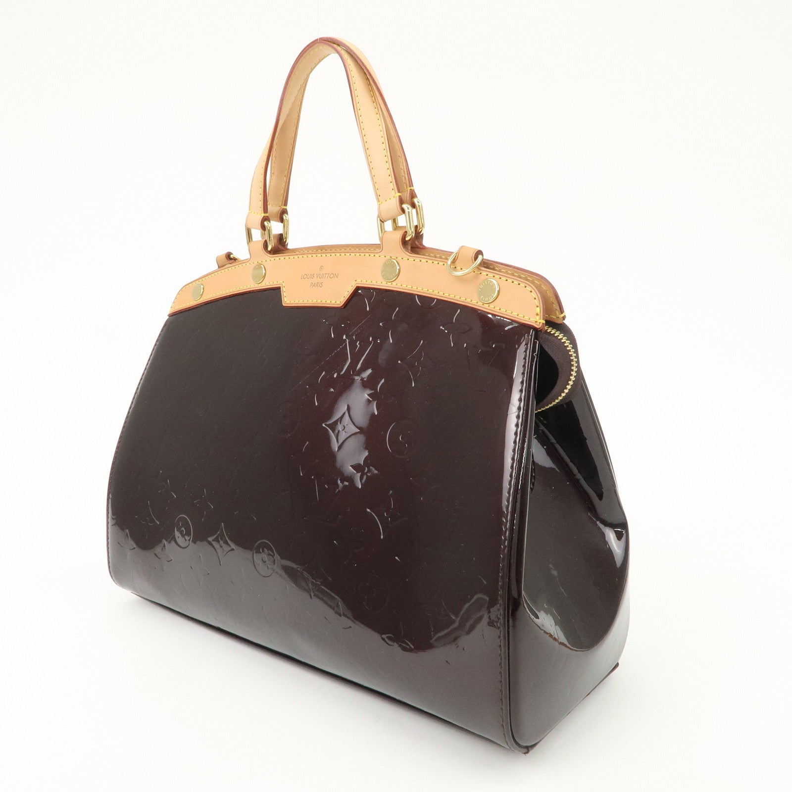 Louis Vuitton Vernis Brea MM 2Way Hand Bag Shoulder Bag Amarante M91619